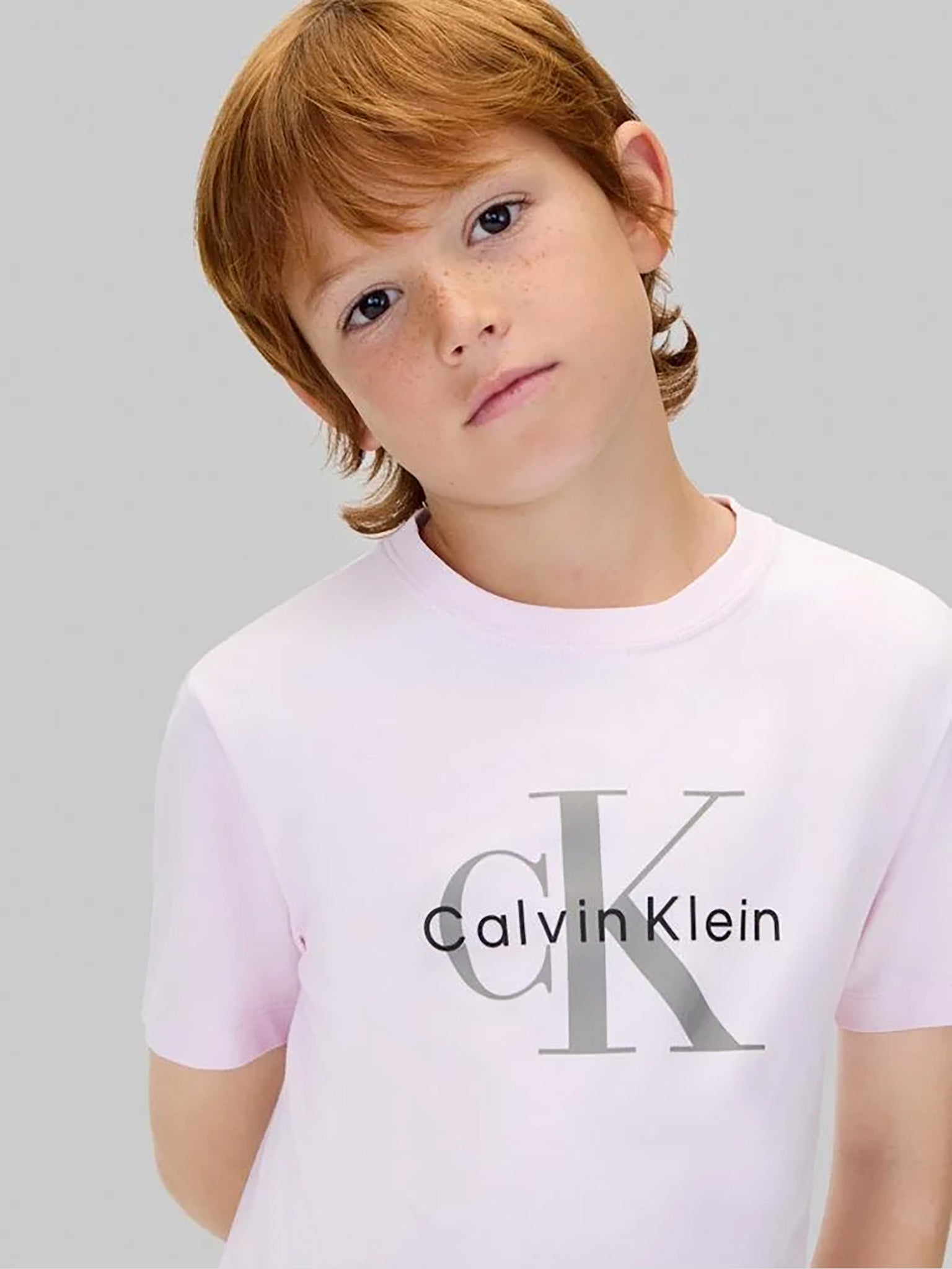 Παιδική μπλούζα μακό CK MONOGRAM SS T-SHIRT IU0IU00715TDI | IU0IU00715TDI