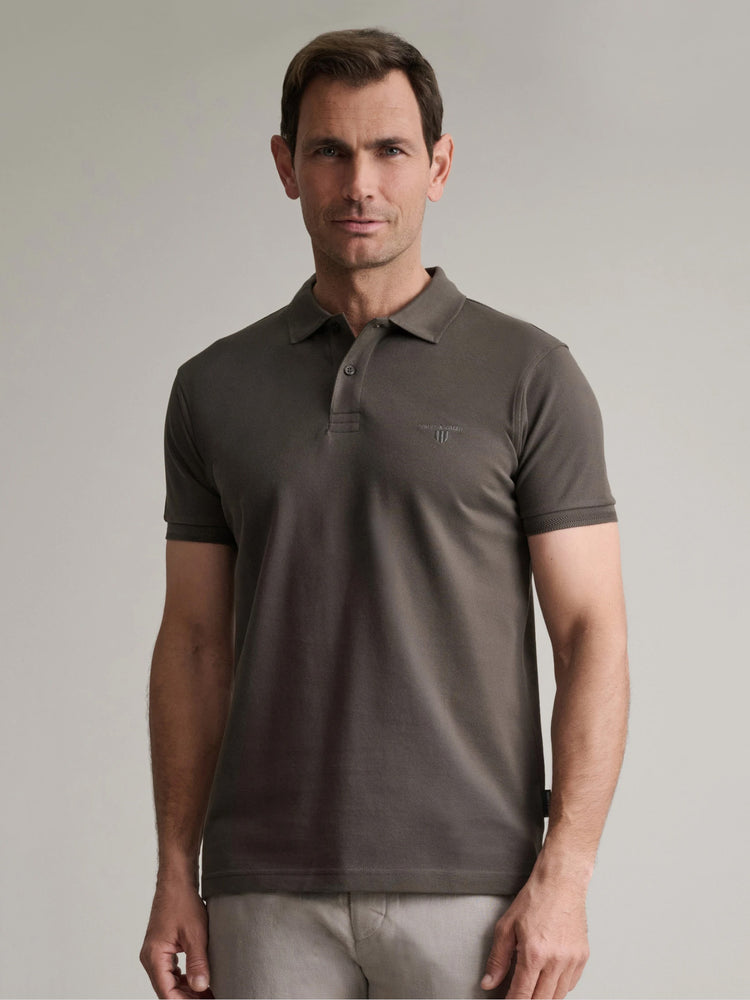 Ανδρικό polo olive brown 24EY.007/PL/YL.2 | 24EY.007/PL/YL.2