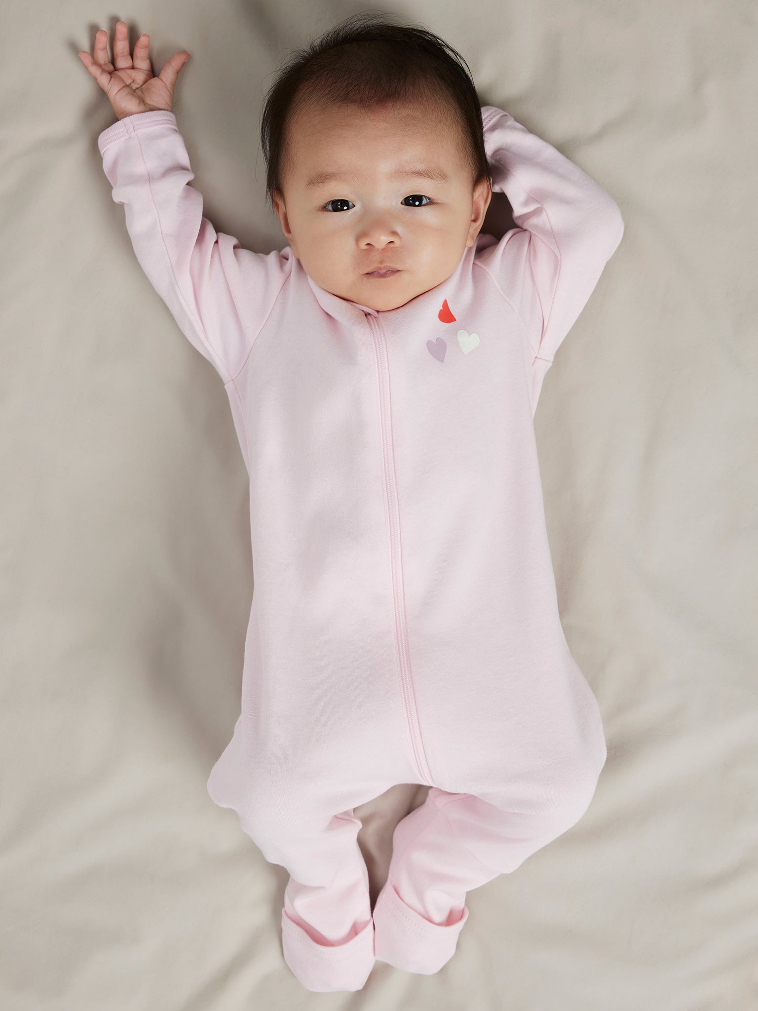 Βρεφικά φορμάκια σετ 2 τεμ hearts NBFNIGHTSUIT 2P ZIP FF CAR. HEART NOOS 13250806 | 13250806