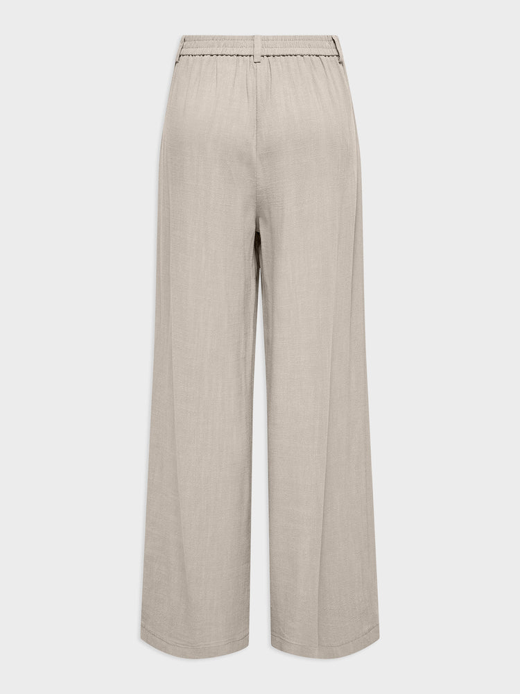 Γυναικείο παντελόνι ONLEMMIA-SIESTA MW LINEN WIDE PANT PNT 15370398 | 15370398
