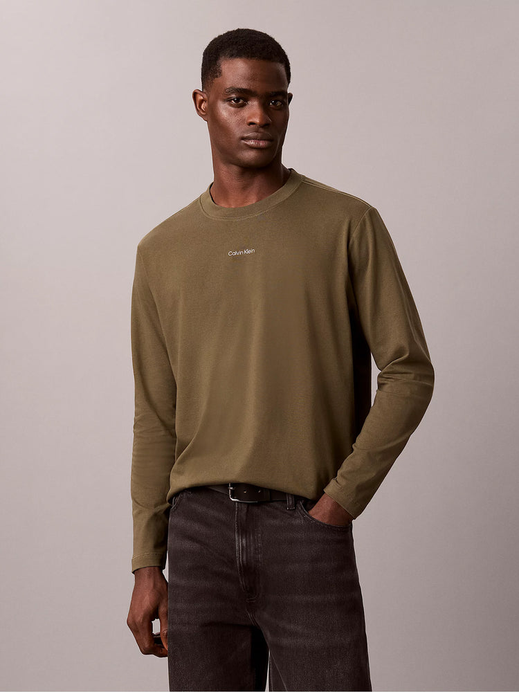 Ανδρική μπλούζα μακό LS EASY 20S RETRO CALVIN BACK LV04RH851GLI1 | LV04RH851GLI1