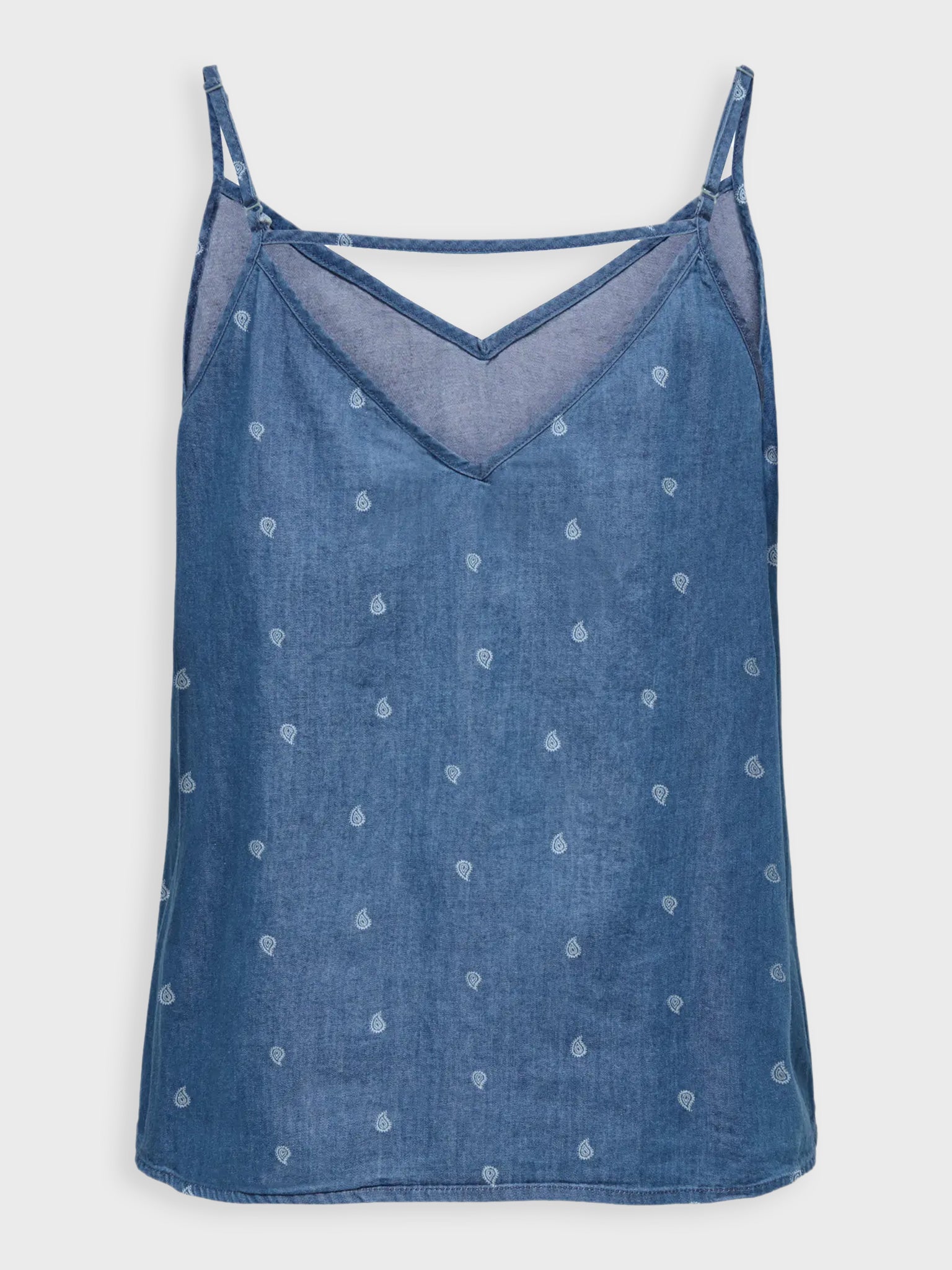 Γυναικείο top σταμπωτό ONLNOVA AZURE SINGLET WVN 15370334 | 15370334
