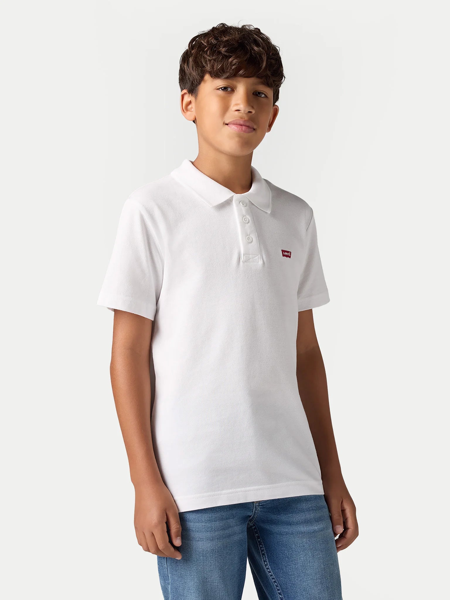 Εφηβικό polo LVD back neck tape polo white 9EA893W3B  | 9EA893W3B