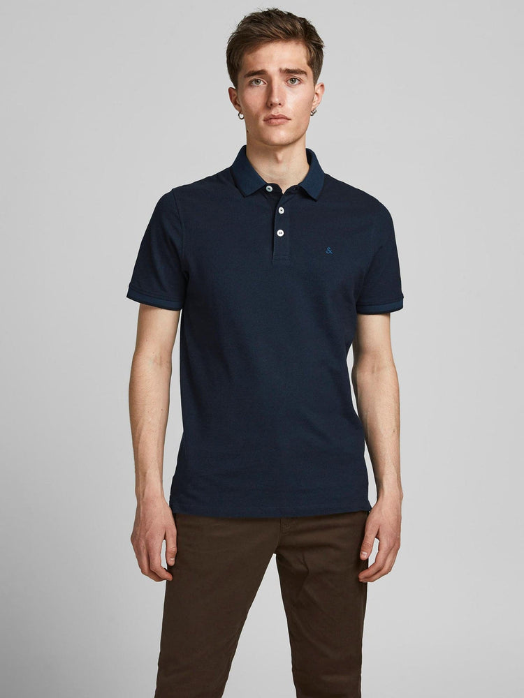 Ανδρικό polo JJEPAULOS POLO SS NOOS 12136668 | 12136668