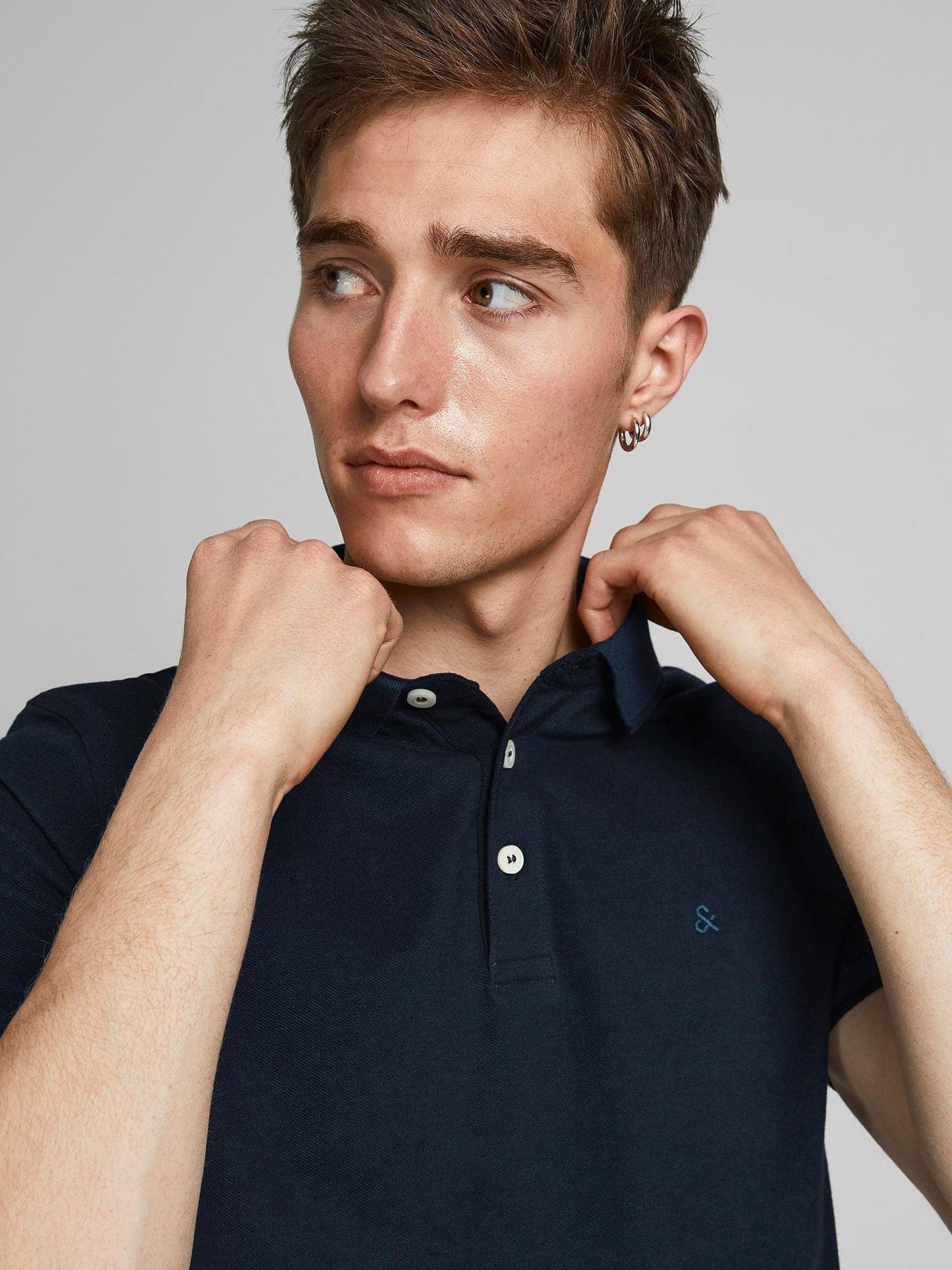 Ανδρικό polo JJEPAULOS POLO SS NOOS 12136668 | 12136668