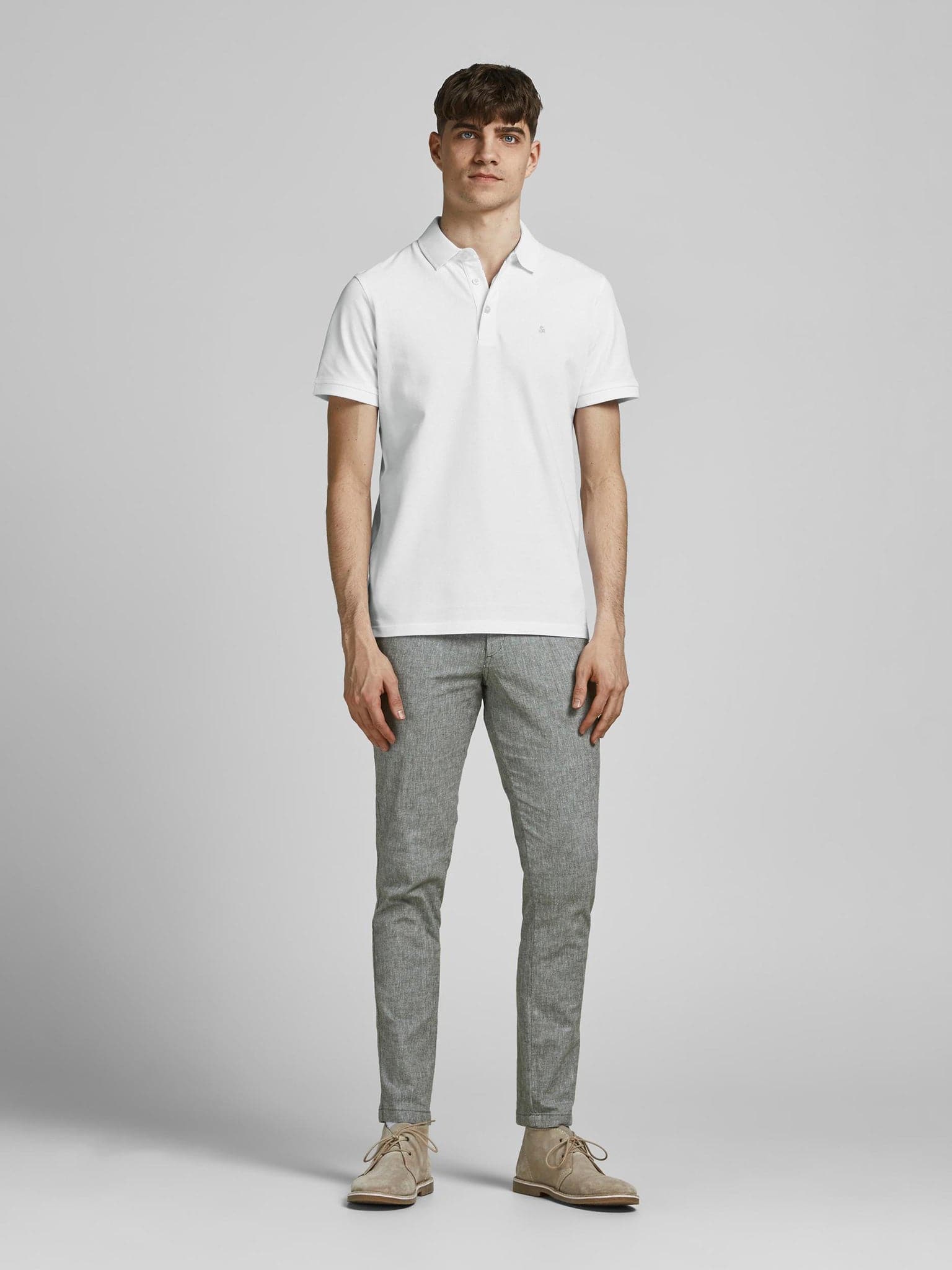 Ανδρικό polo JJEPAULOS POLO SS NOOS 12136668 | 12136668