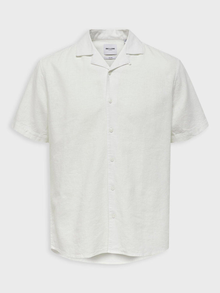 Ανδρικό πουκάμισο ONSNILE S/S LINEN REG SHIRT 22022226 | 22022226