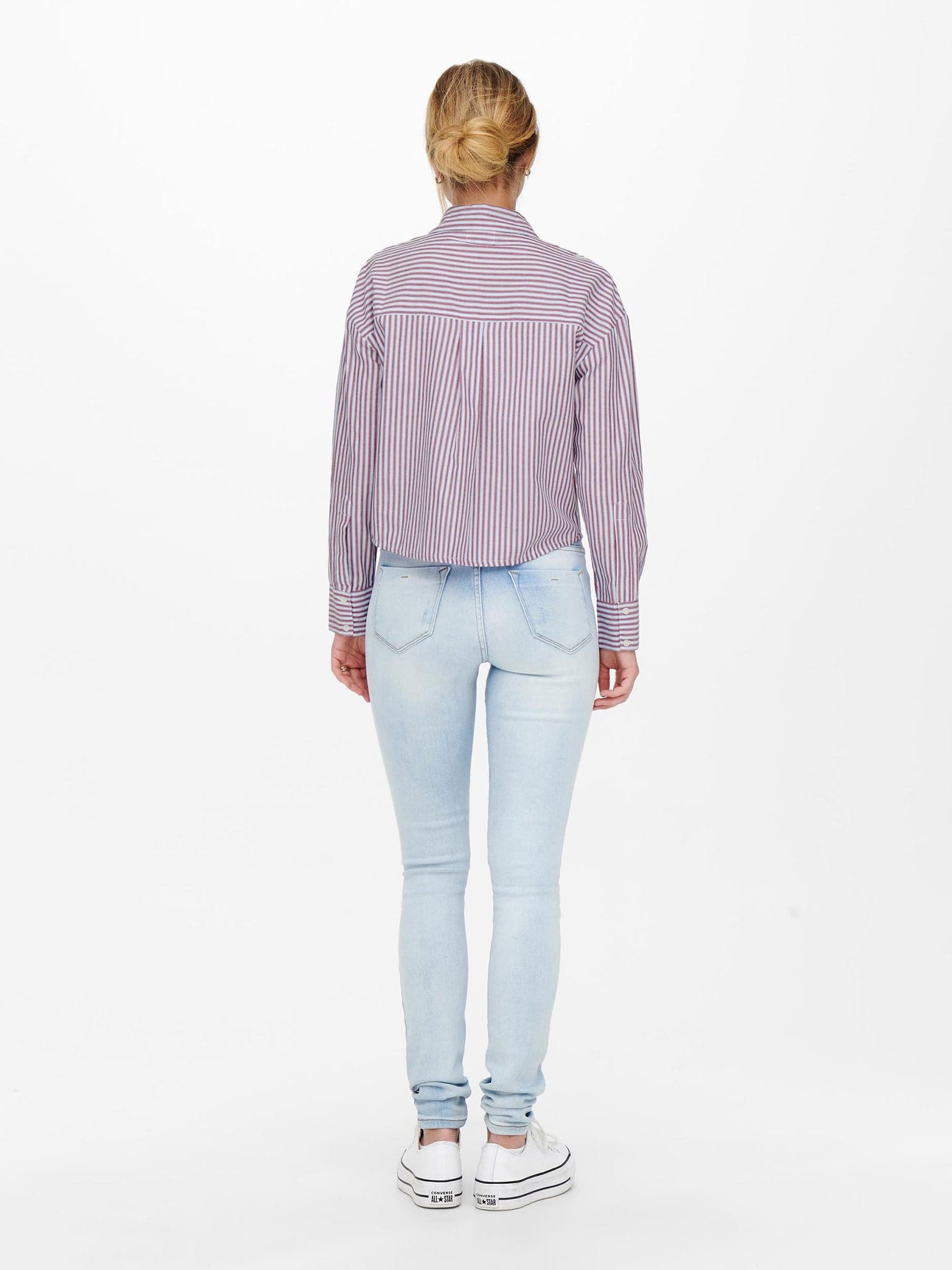 Γυναικείο πουκάμισο ONLKIM LS SHORT STRIPE SHIRT 15251743 | 15251743