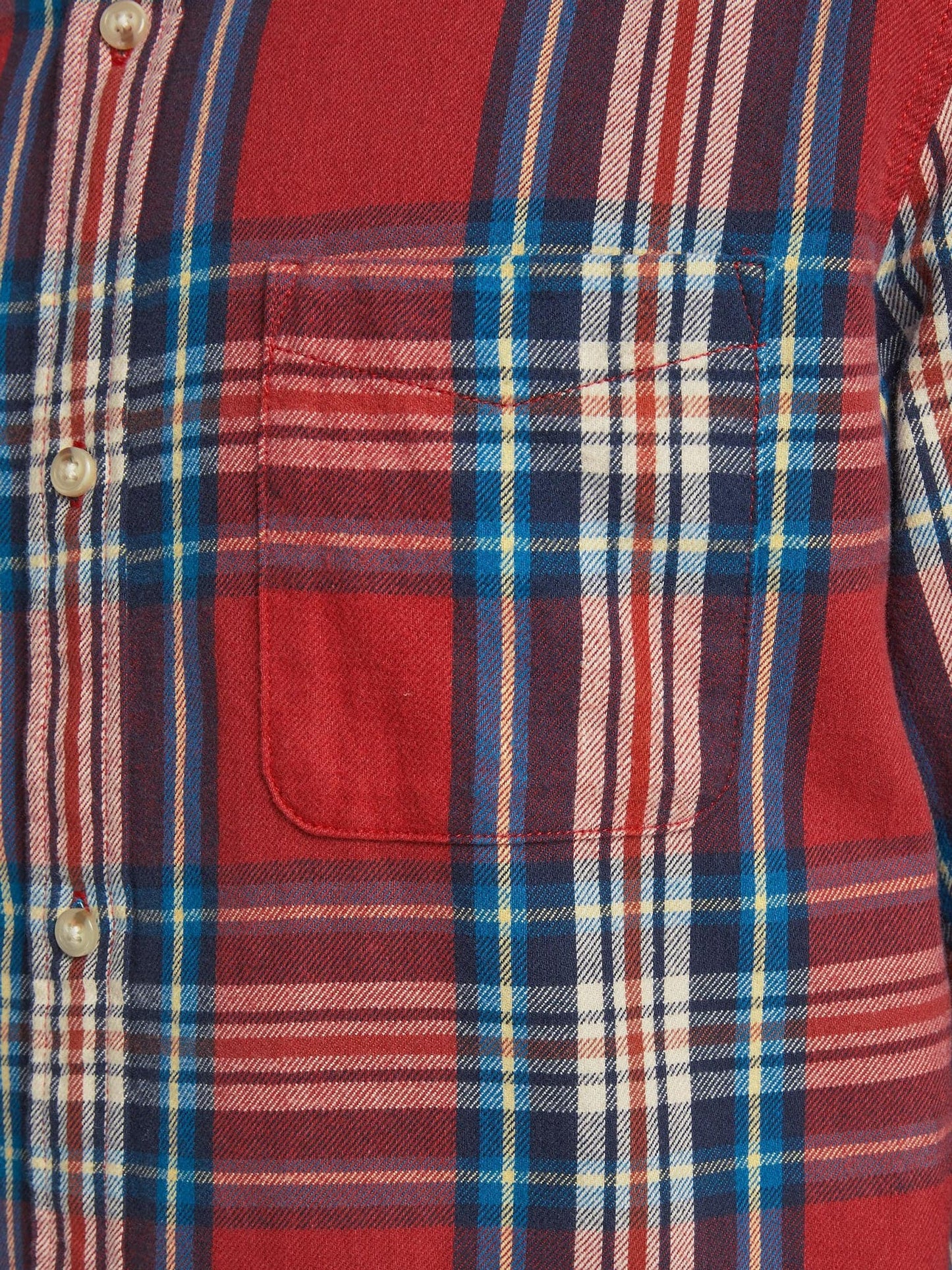 Ανδρικό πουκάμισο καρό φανέλα JPRBLUMIKE CHECK SHIRT LS ONE POCKET 12180388 | 12180388