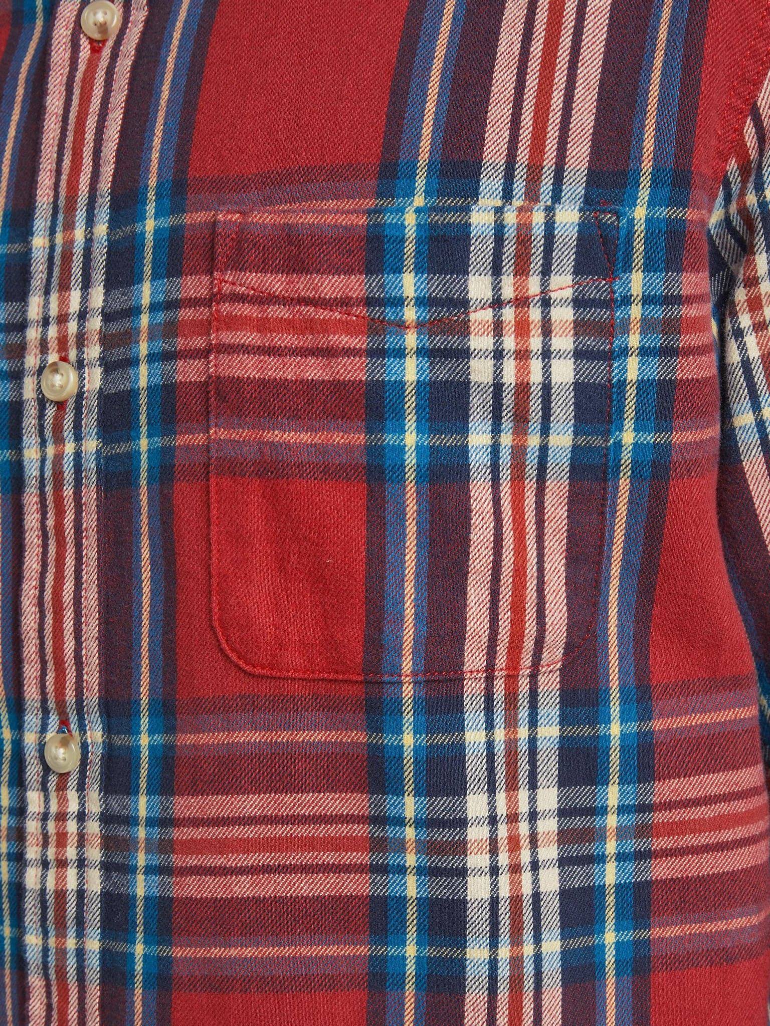 Ανδρικό πουκάμισο καρό φανέλα JPRBLUMIKE CHECK SHIRT LS ONE POCKET 12180388 | 12180388