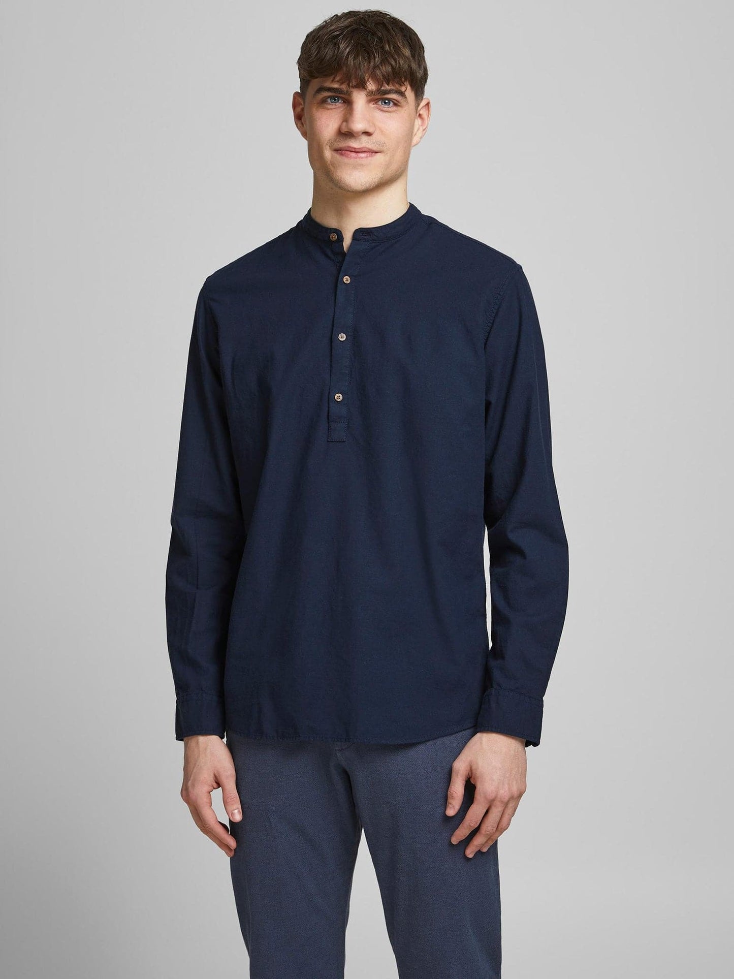 Ανδρικό πουκάμισο JPRBLASUMMER BAND TUNIC SHIRT L/S 12183320 | 12183320