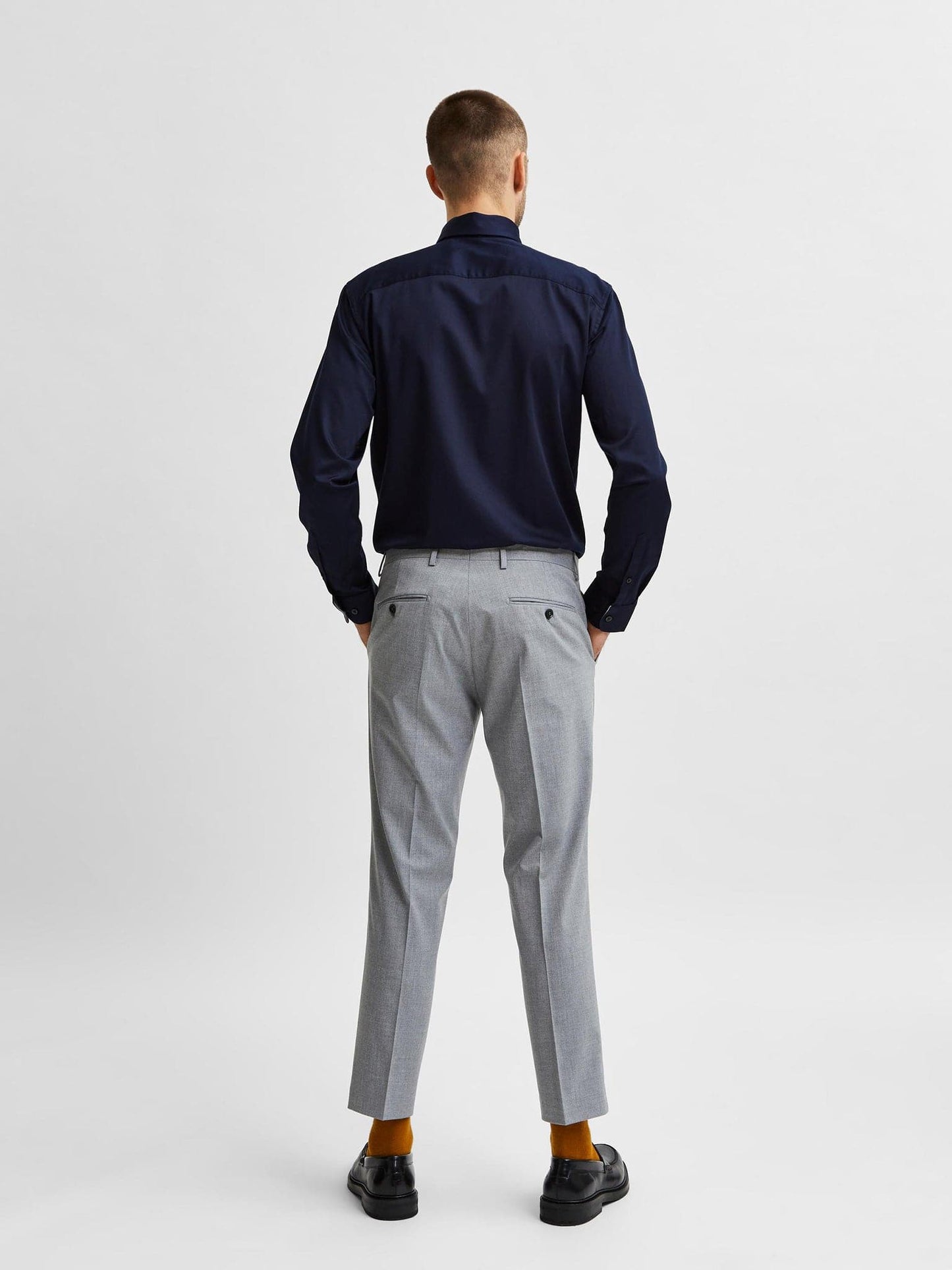 Ανδρικό πουκάμισο SLHSLIMFLEX-PARK SHIRT LS B NOOS 16077346 | 16077346