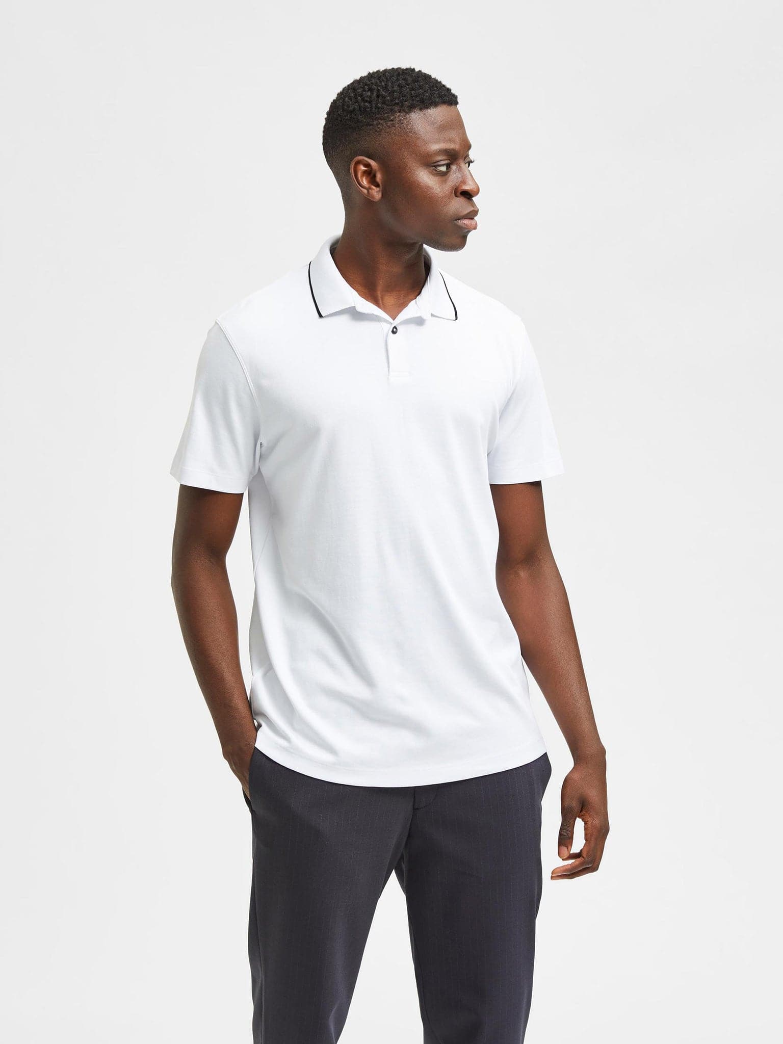 Ανδρική polo μπλούζα SLHLEROY COOLMAX SS POLO B NOOS 16082844 | 16082844