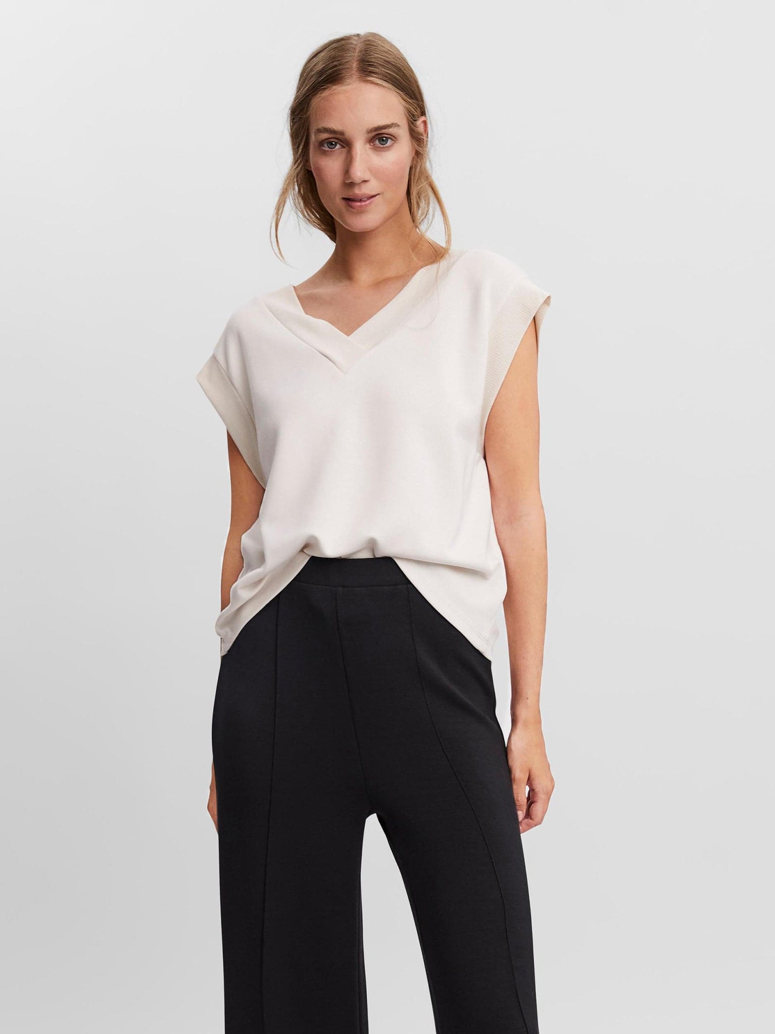 Γυναικείο top VMSILKY S/L RIB VEST 10257332 | 10257332