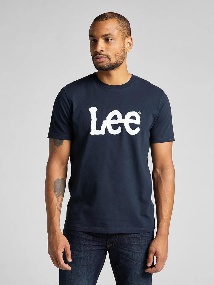 Ανδρικό t-shirt WOBBLY LOGO TEE IN NAVY DROP L65QAIEE | L65QAIEE