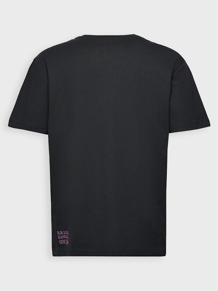 Ανδρικό t-shirt LOOSE LOGO TEE WASHED BLACK LL05FPON | LL05FPON