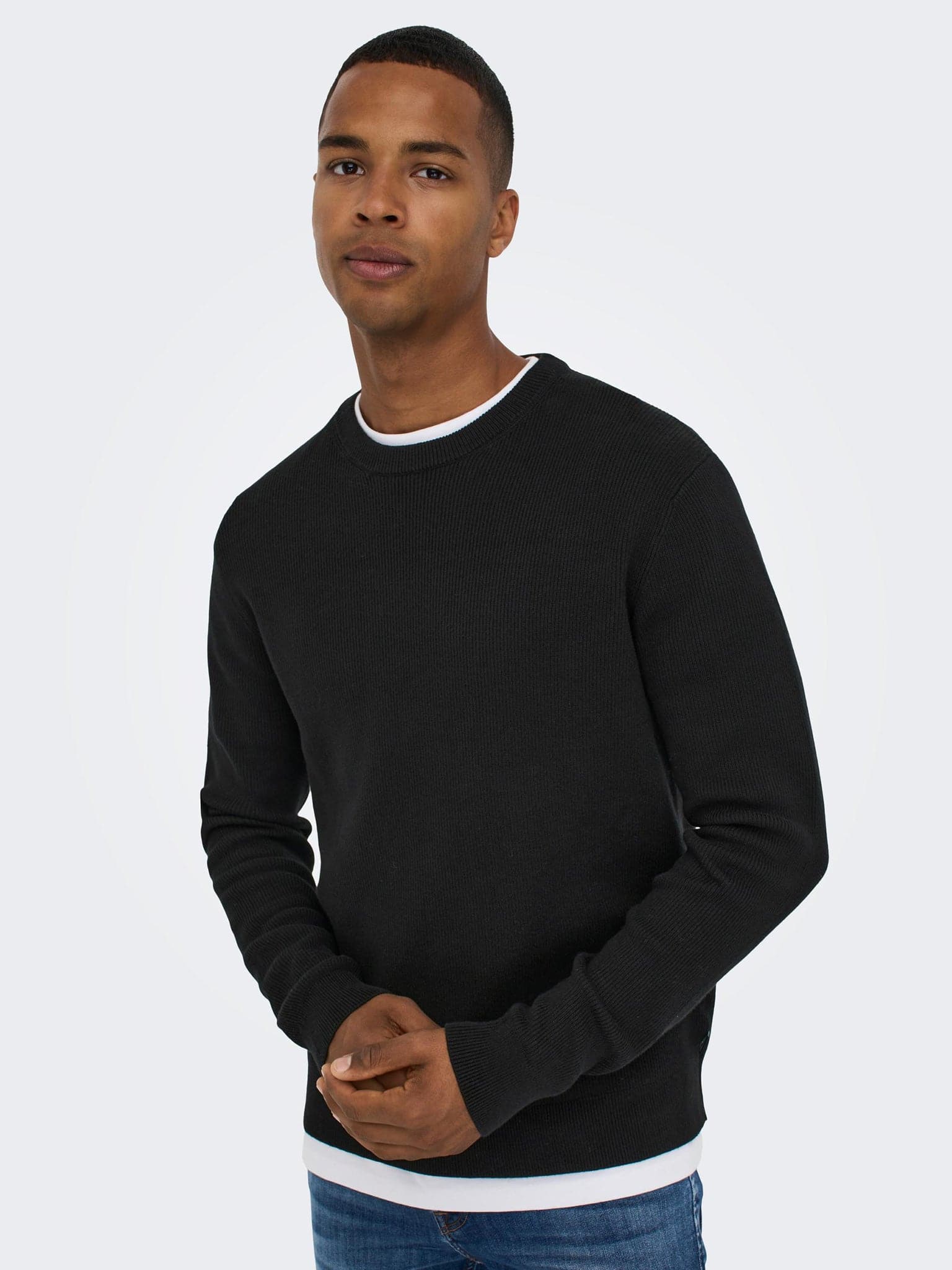 Ανδρική μπλούζα πλεκτή ONSPHIL REG 12 STRUC CREW KNIT NOOS 22022855 | 22022855