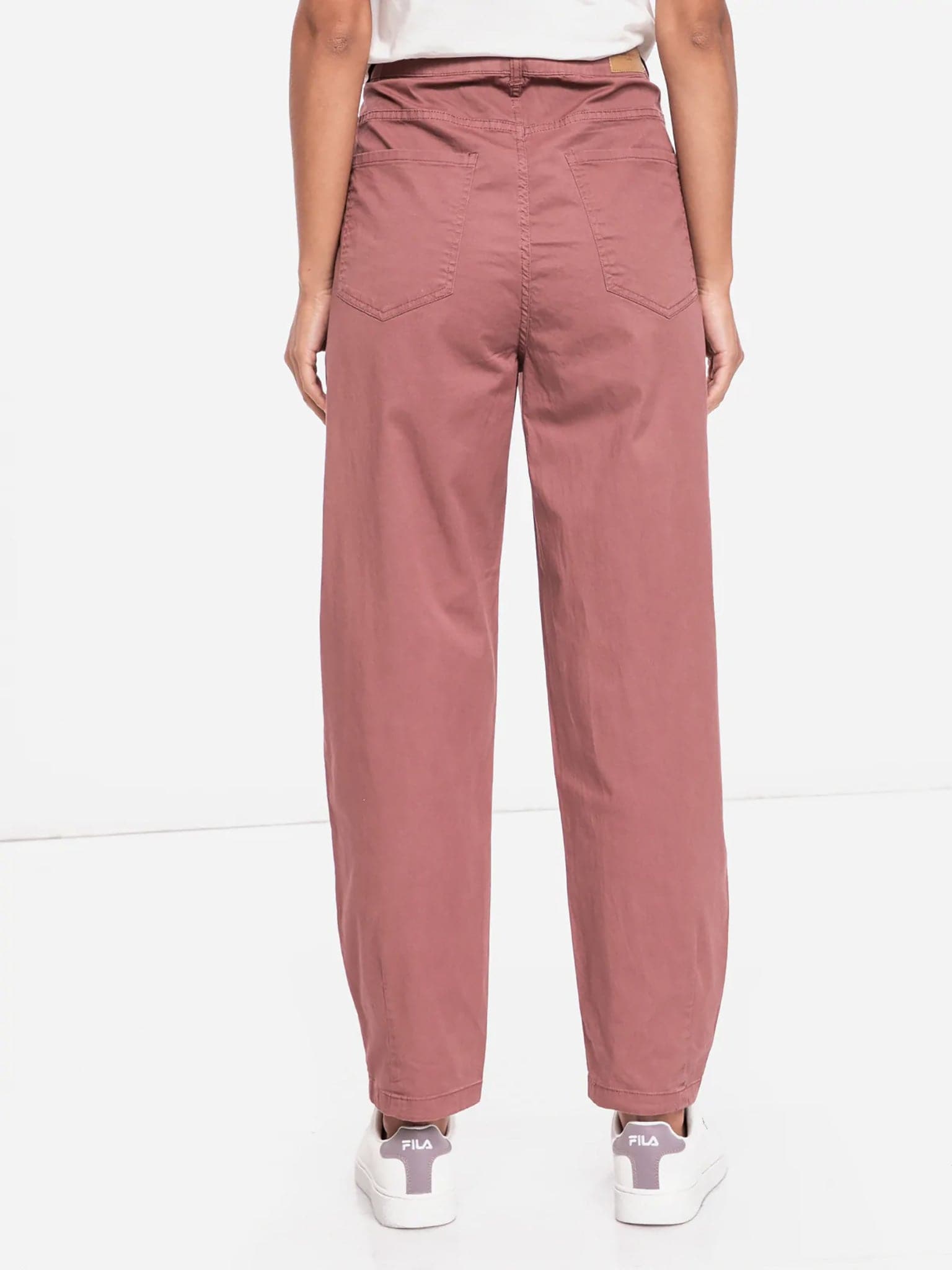 Γυναικείο παντελόνι organic cotton VMROSANNA HR BARREL PLEAT PANT 10235461 | 10235461