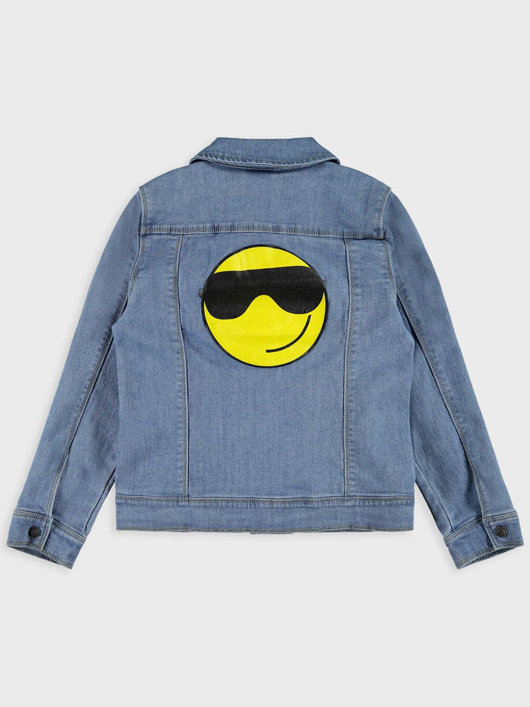 Εφηβικό τζιν μπουφάν NKMHAPPY BATILO DNM 2400 JACKET SMILE 13182964 | 13182964