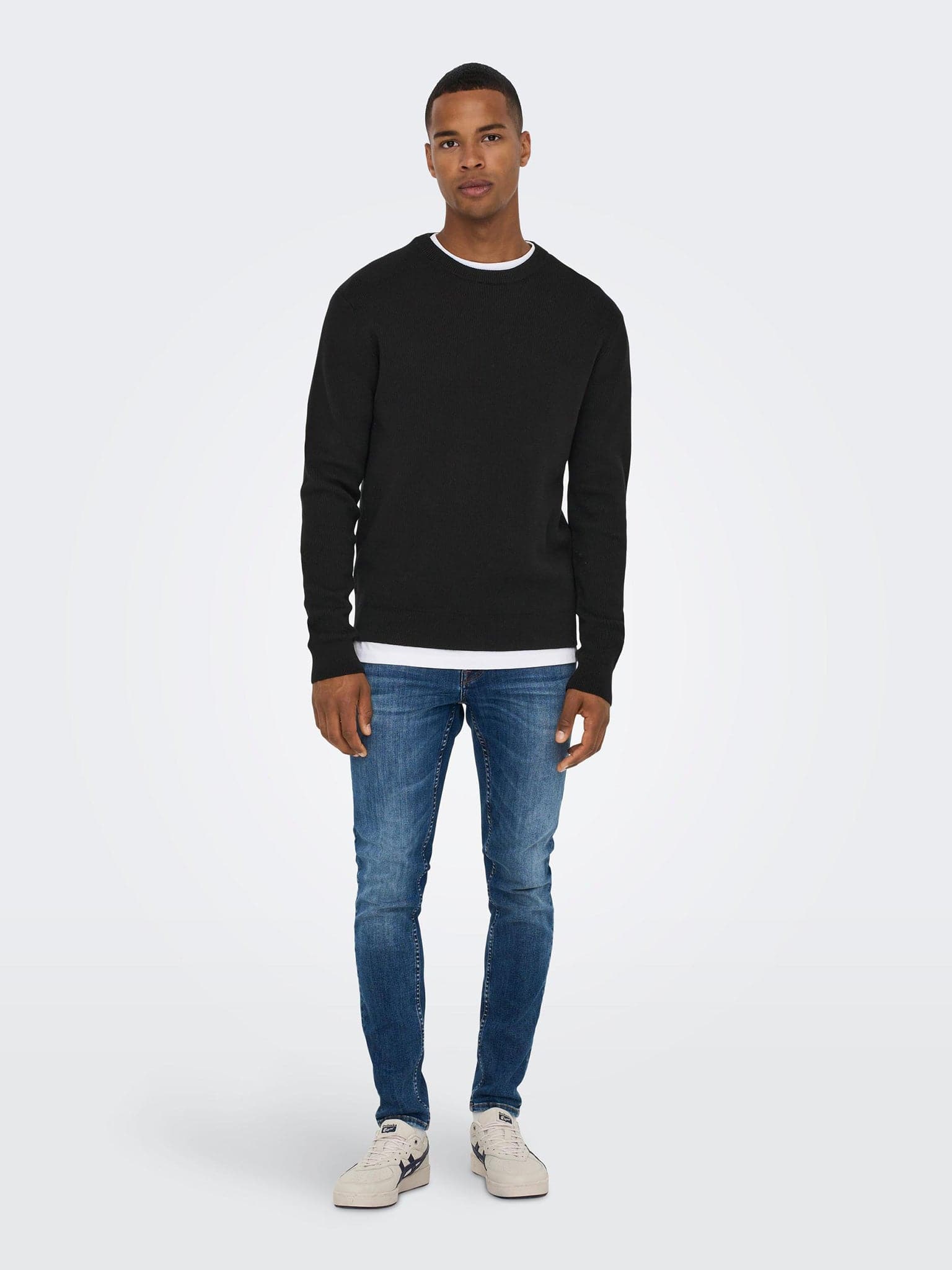 Ανδρική μπλούζα πλεκτή ONSPHIL REG 12 STRUC CREW KNIT NOOS 22022855 | 22022855