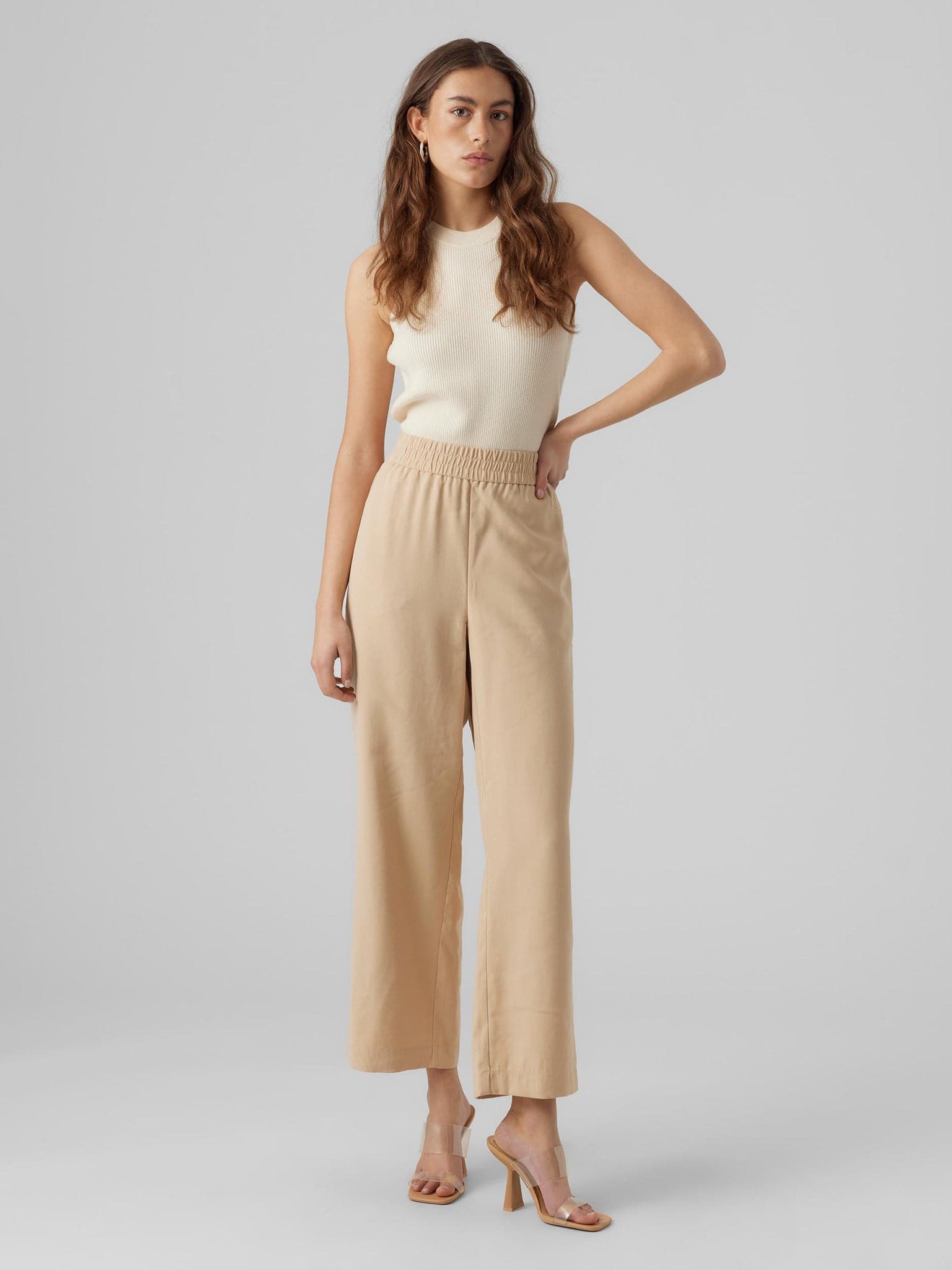 Γυναικεία παντελόνα VMCARMEN HIGH RISE TROUSERS 10278926 | 10278926