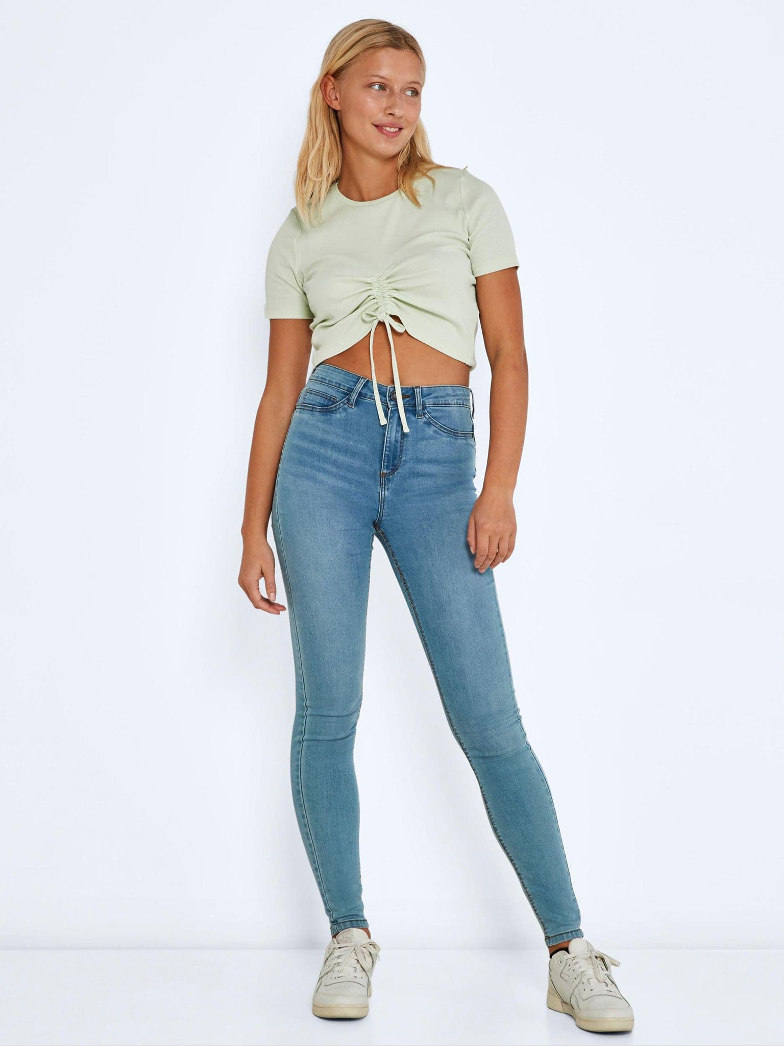 Γυναικείο crop NMSTINE S/S ROUCHING TOP 27020733 | 27020733