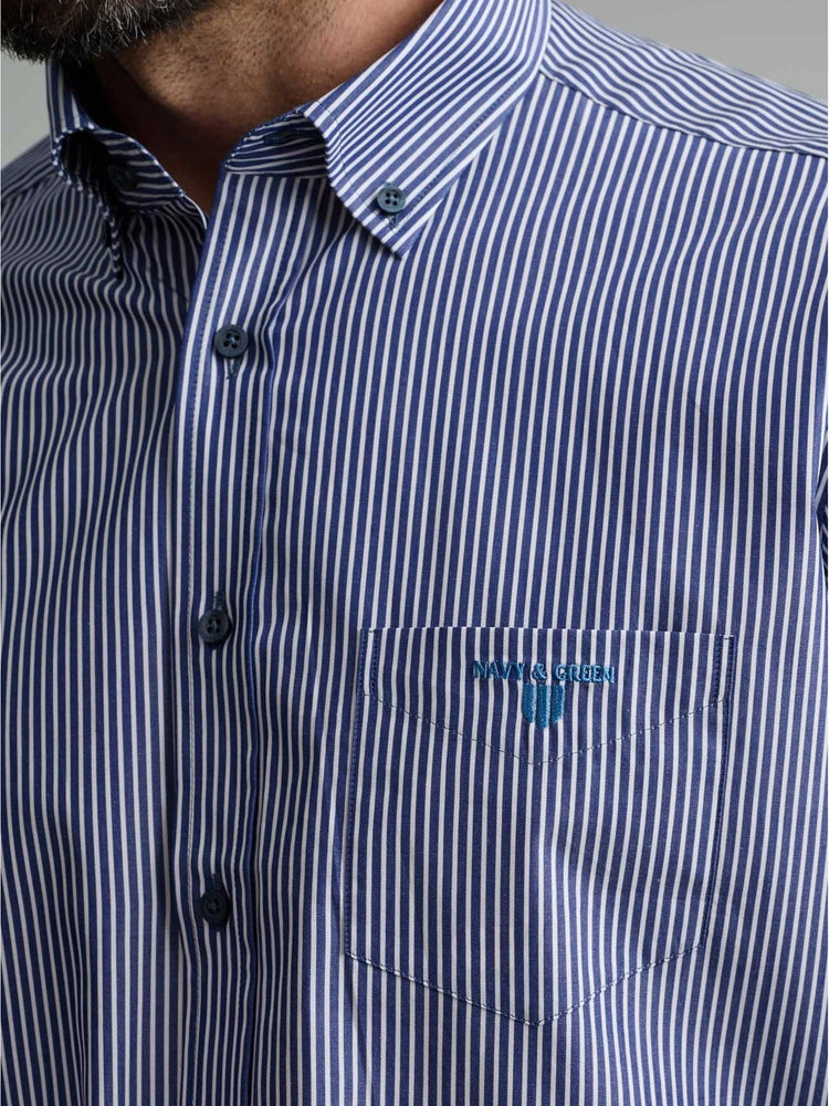 Ανδρικό πουκάμισο ριγέ 24NG.BX177/1B | 24NG.BX177/1B
