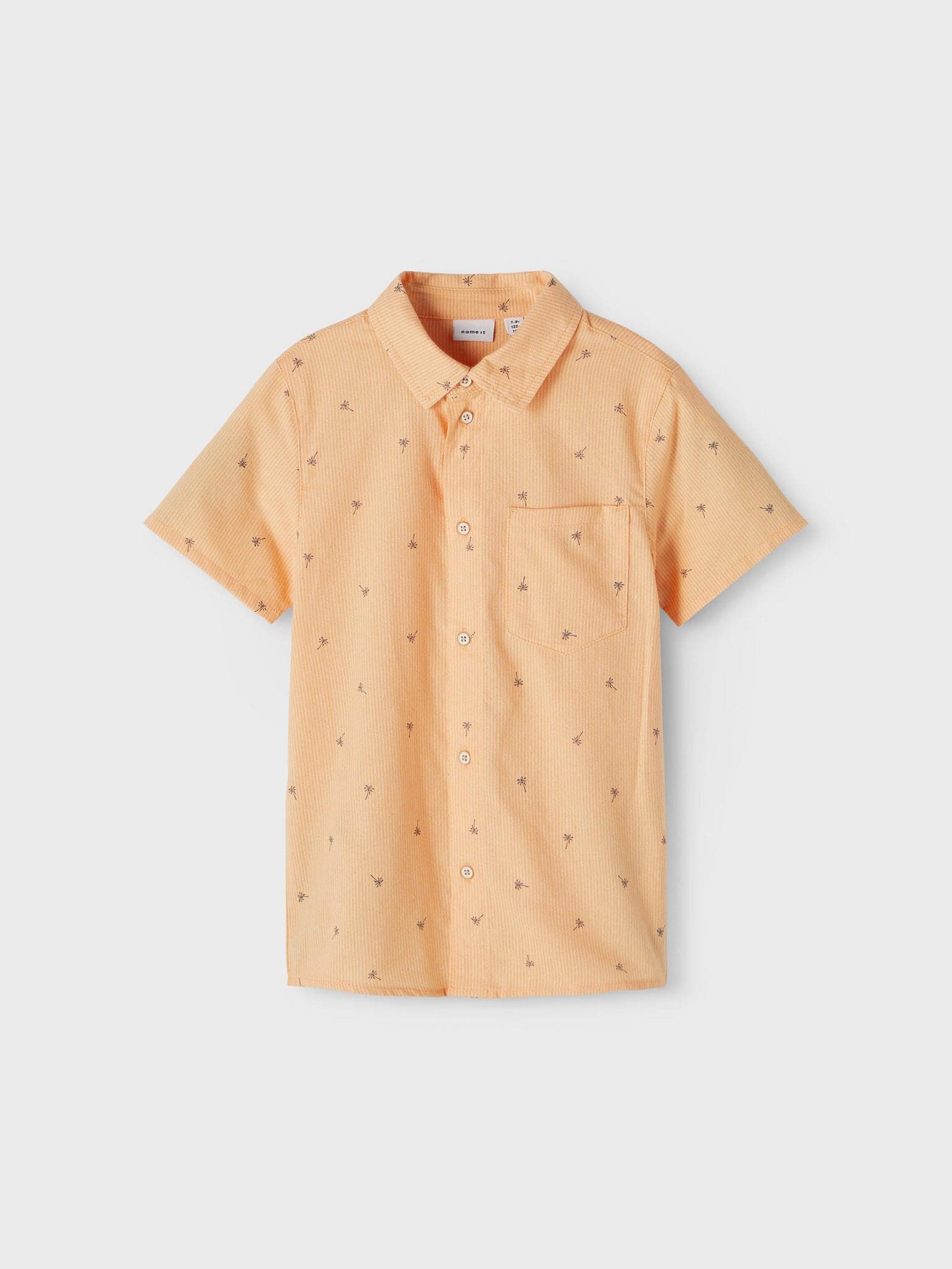 Εφηβικό πουκάμισο σταμπωτό NKMJEPALM SS SHIRT BOX 13202582 | 13202582
