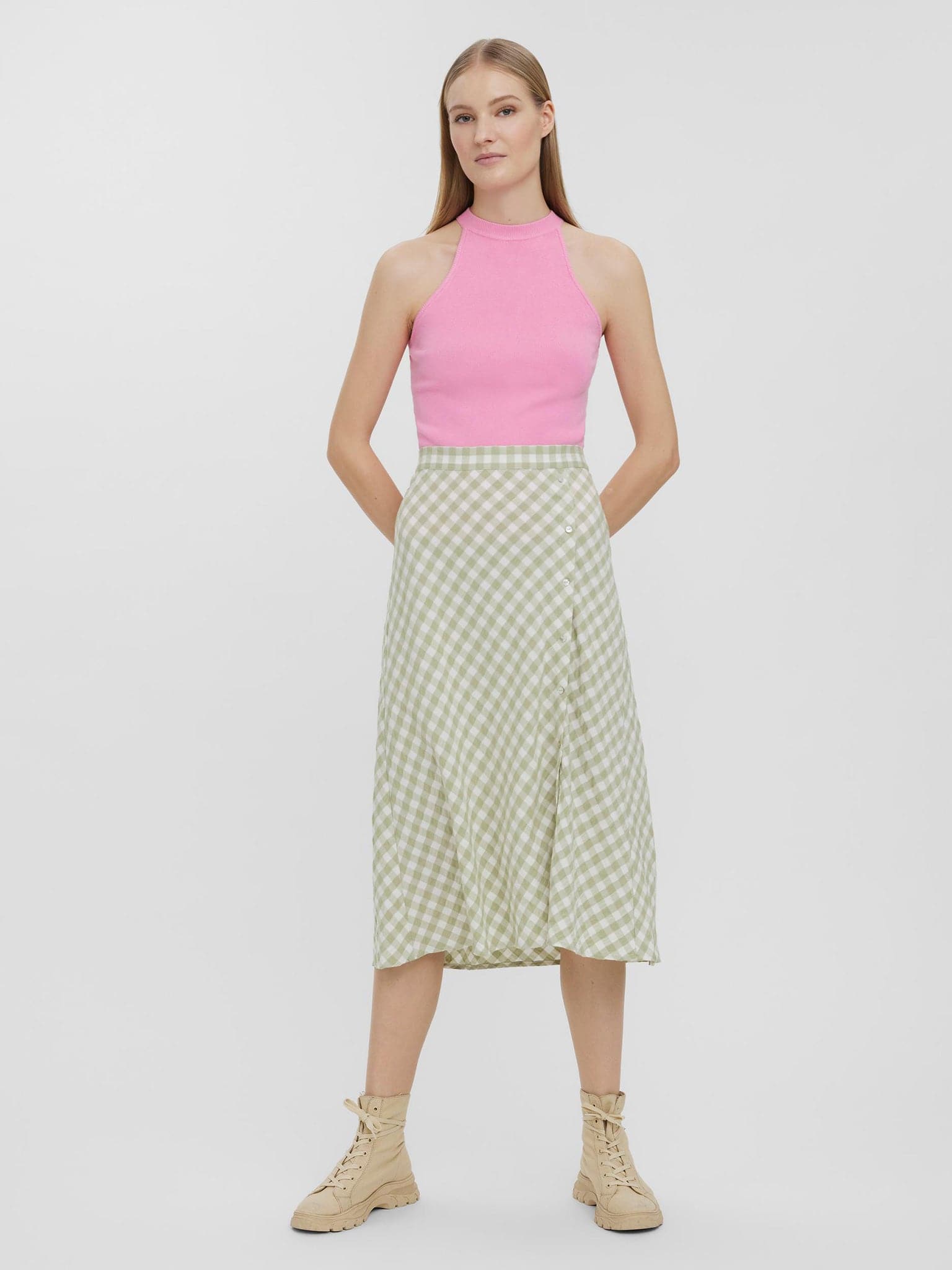 Γυναικεία φούστα VMKARMA HW CALF SKIRT 10260074