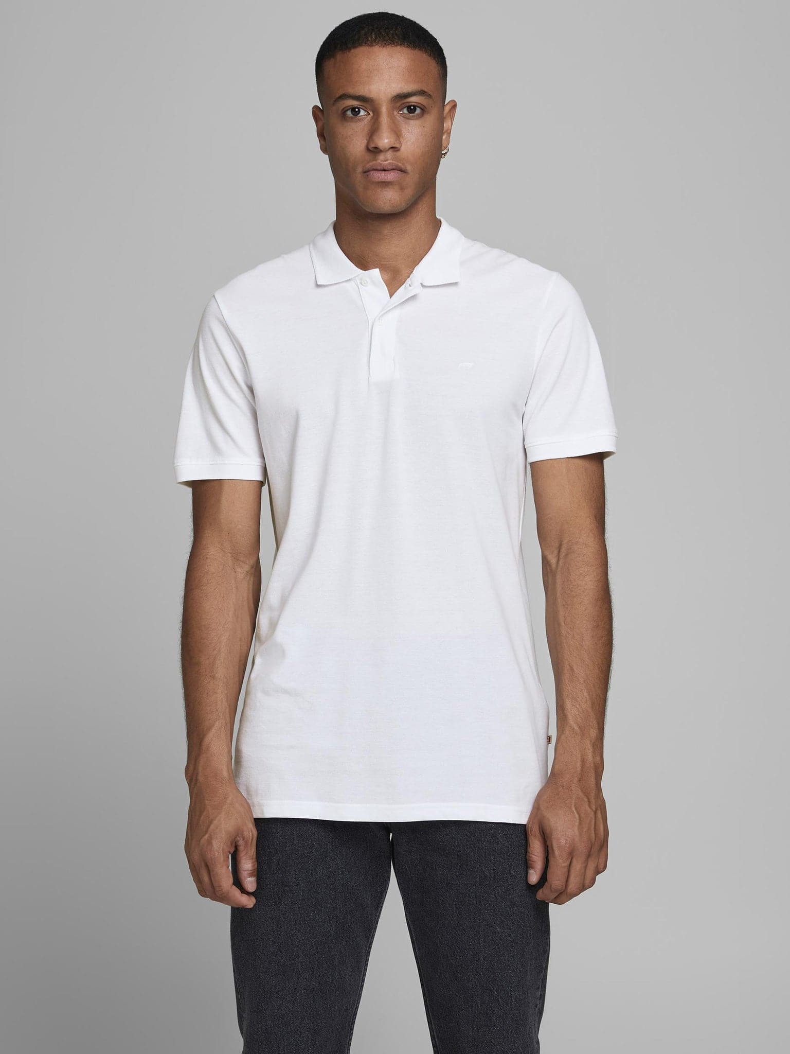 Ανδρικό polo JJEBASIC POLO SS NOOS 12136516 | 12136516