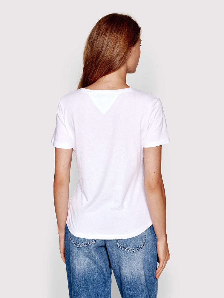Γυναικείο t-shirt TJW SLIM SOFT V NECK TEE DW0DW14617YBR | DW0DW14617YBR