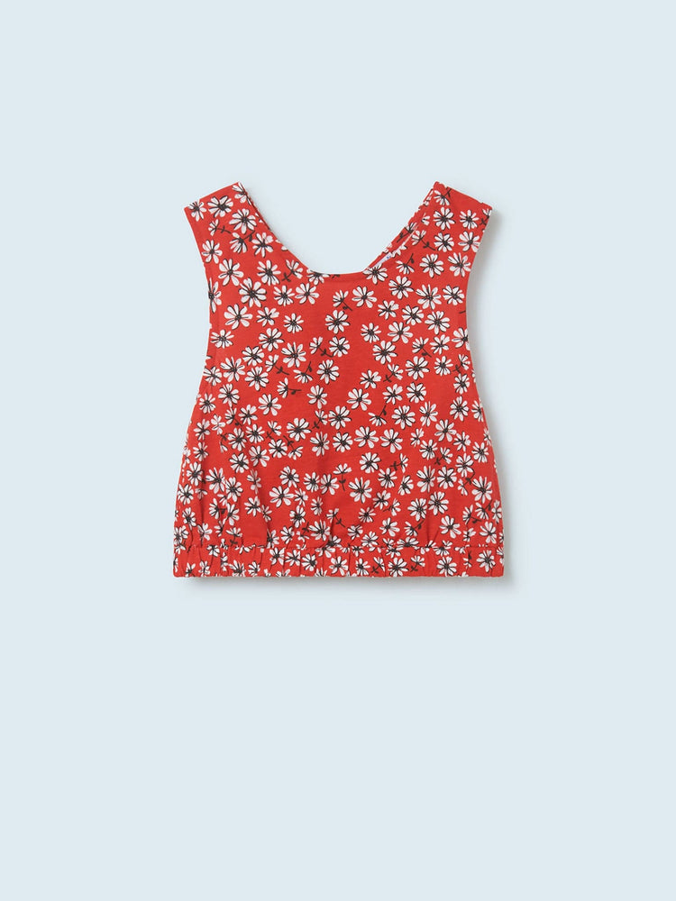 Εφηβική μπλούζα crop top | 23-06061-055