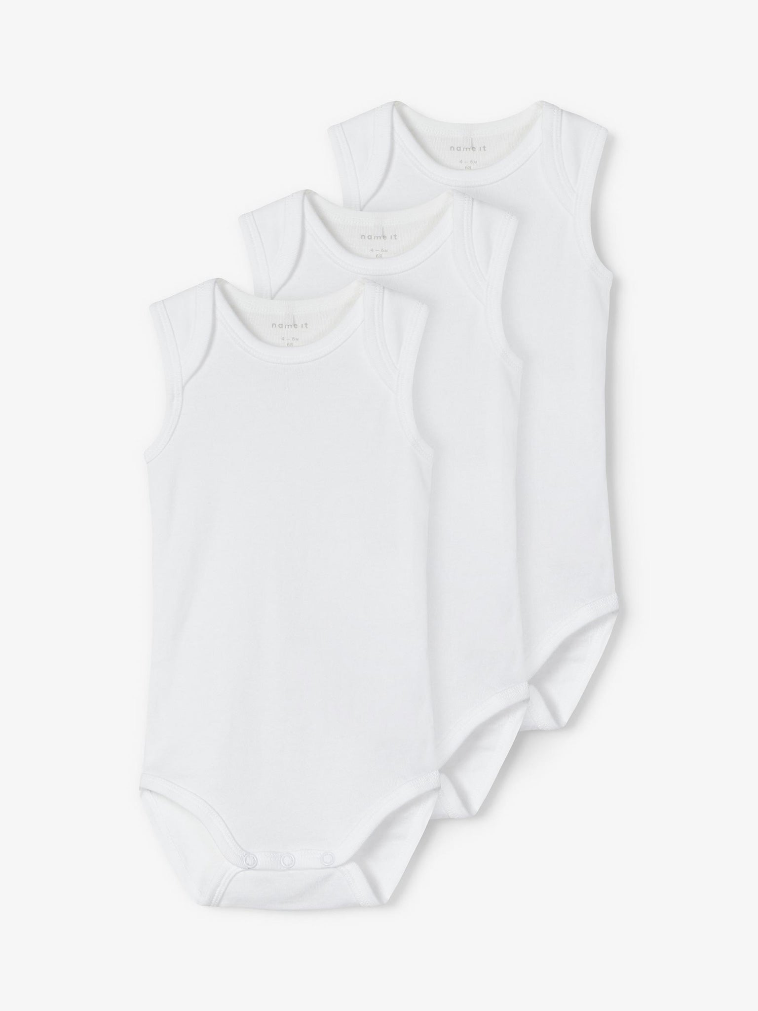 Βρεφικά κορμάκια σετ NBNBODY 3P TANK SOLID WHITE 2 NOOS 13183437 | 13183437