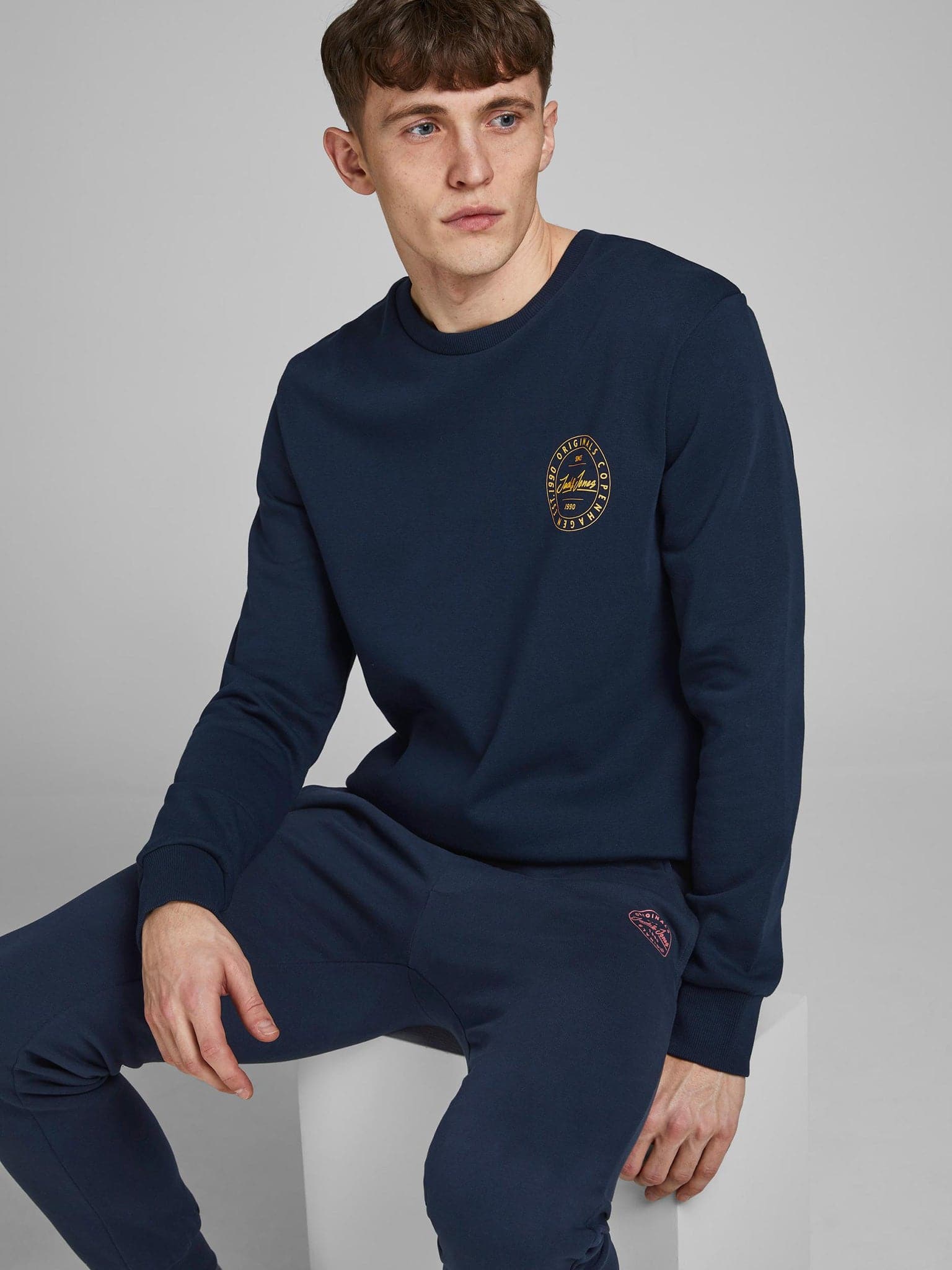Ανδρικό παντελόνι φόρμας JPSTGORDON JJSHARK SWEAT PANTS AT NOOS 12165322 | 12165322