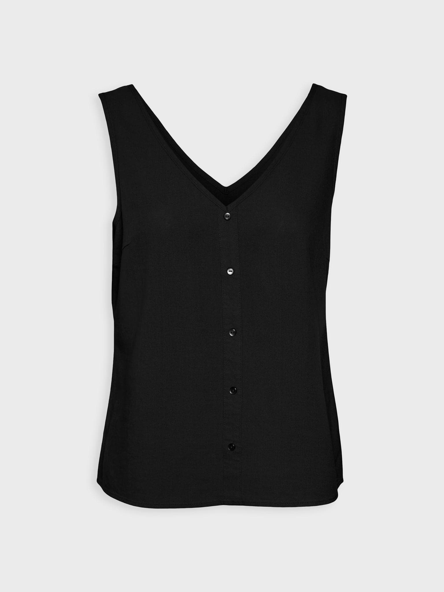 Γυναικείο top λινό VMMYMILO SL V-NECK SHIRT 10287341 | 10287341