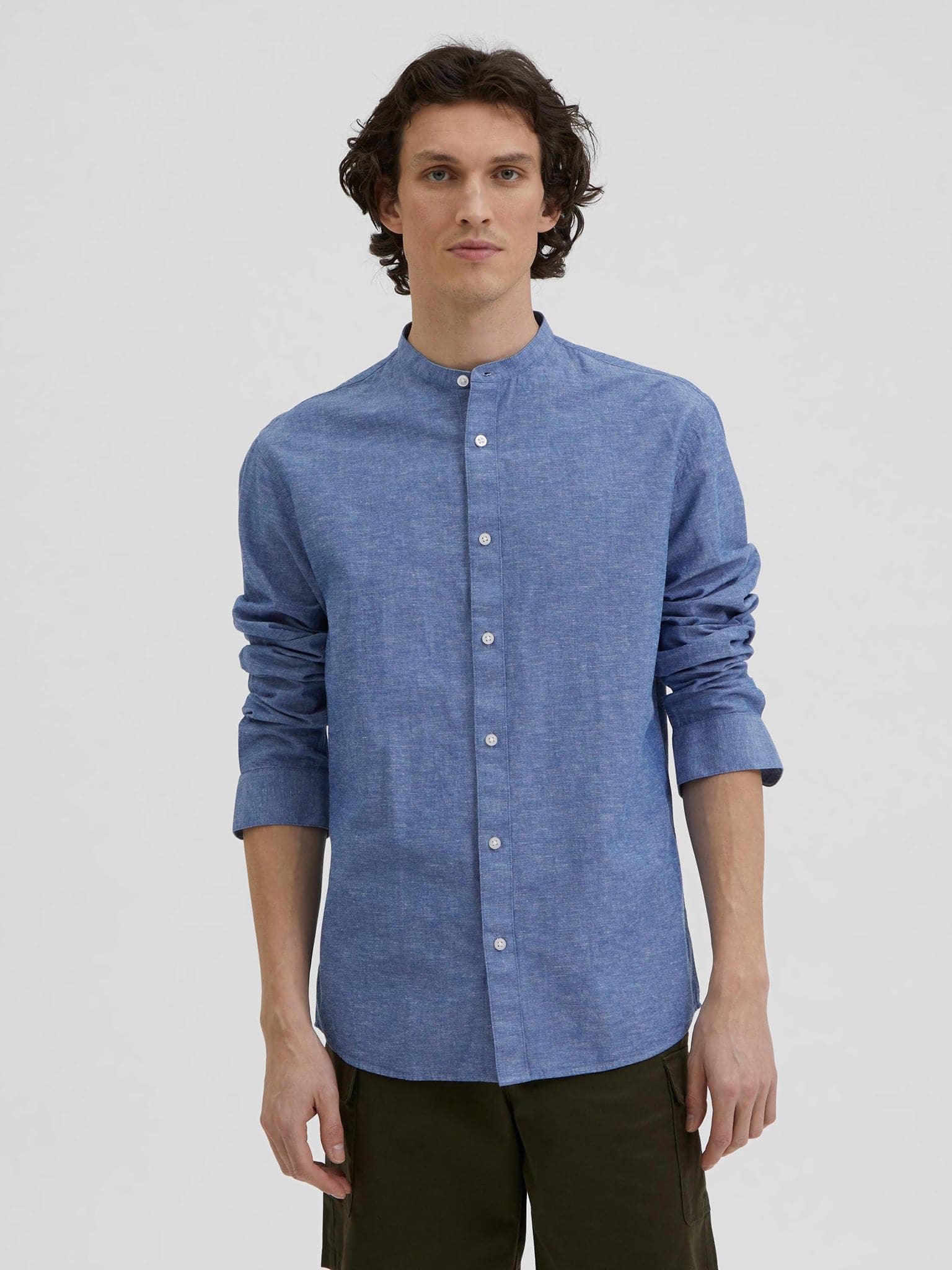 Ανδρικό πουκάμισο mao regular fit | 16079054