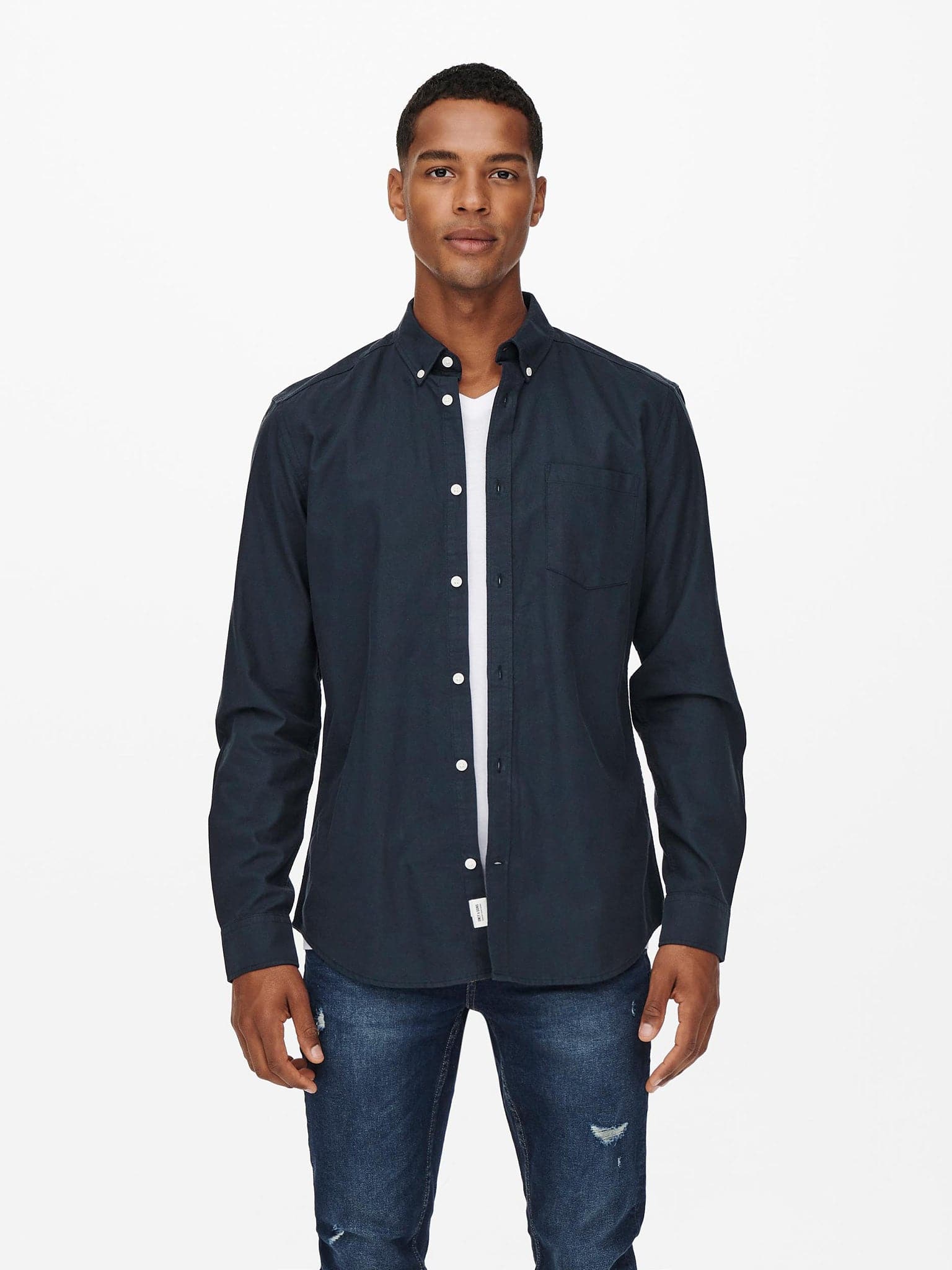 Ανδρικό πουκάμισο ONSNEIL LS OXFORD SHIRT NOOS 22019669 | 22019669