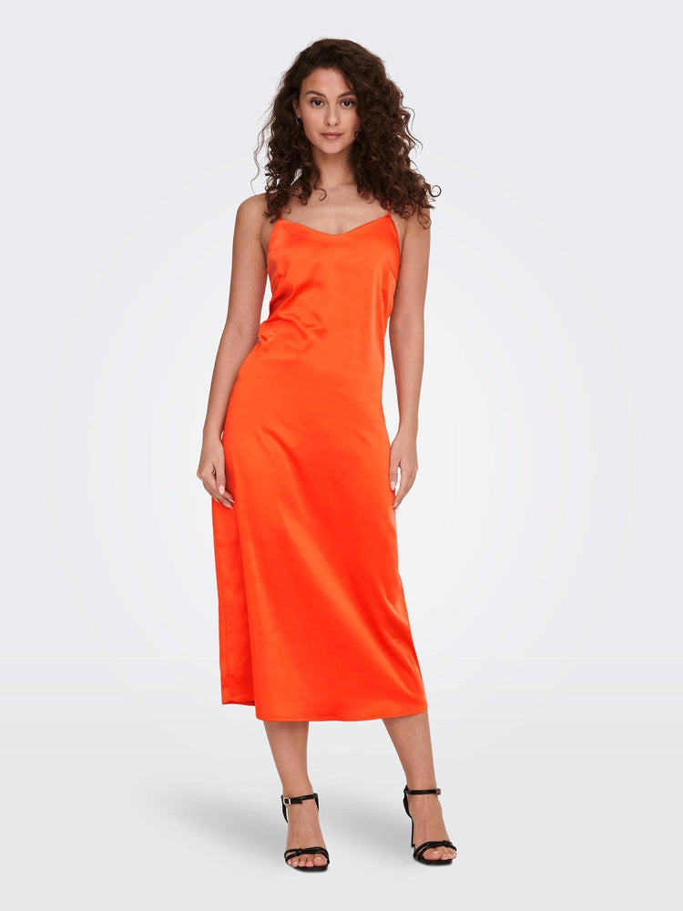 Γυναικείο φόρεμα σατέν ONLMAYRA SLIP TIE SATIN DRESS WVN 15255633 | 15255633
