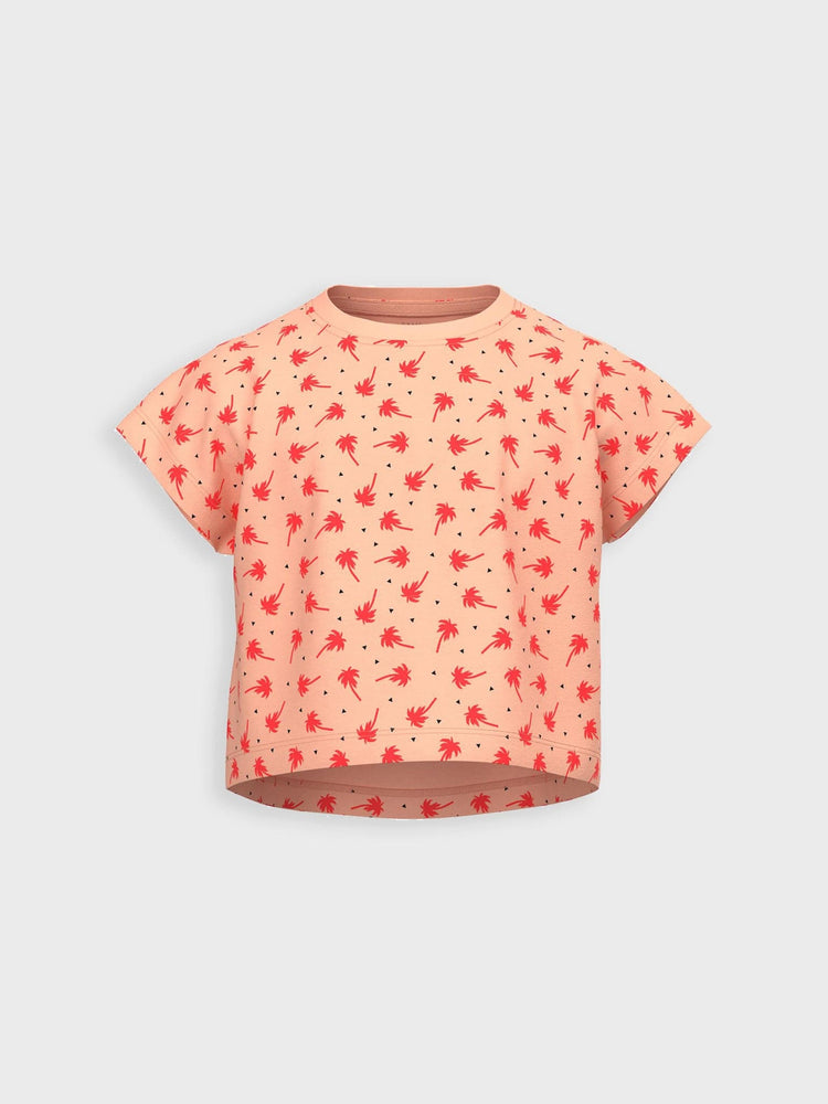 Εφηβική μπλούζα NKFVILMA AOP CAPSL CROP TOP 13215441 | 13215441