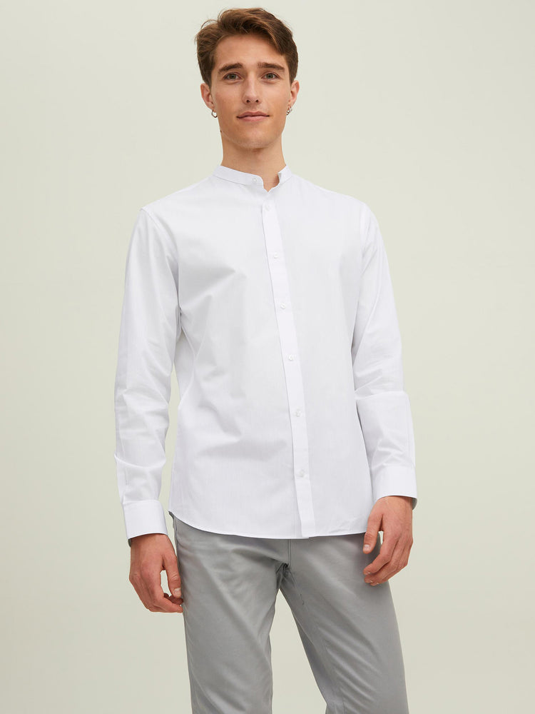 Ανδρικό πουκάμισο JJJOE SHIRT LS PLAIN MAO 12205921 | 12205921