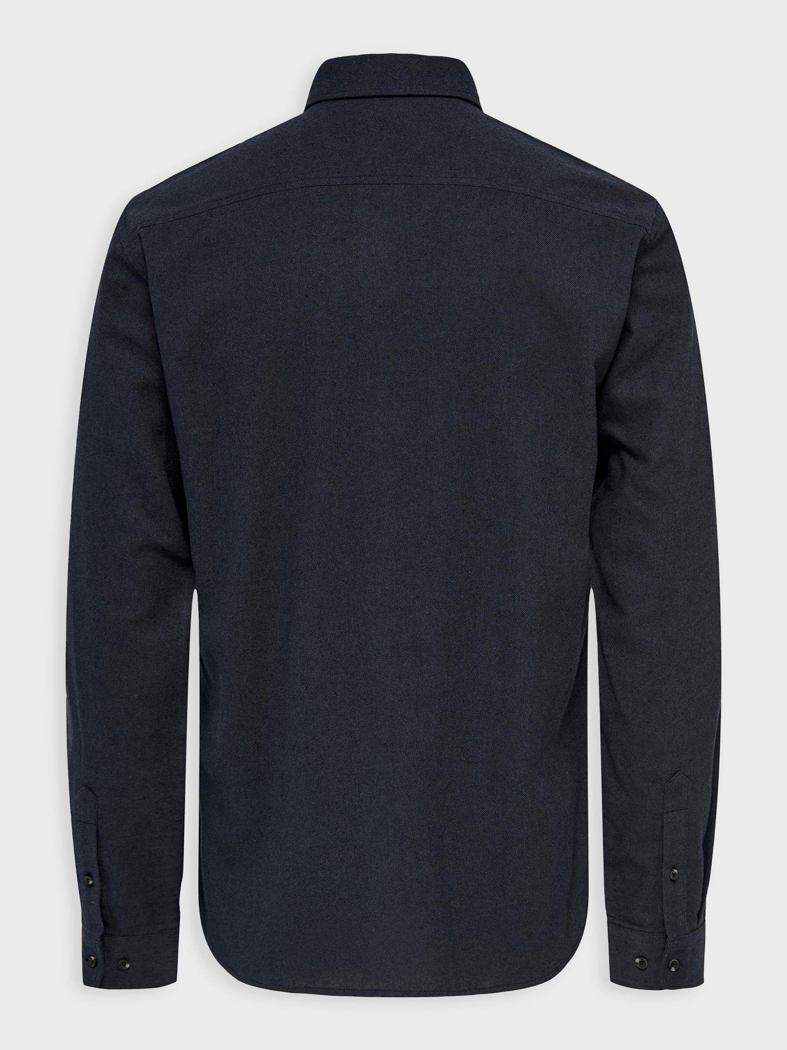 Ανδρικό πουκάμισο βαμβακερό ONSARI SLIM FLANNEL SOLID LS SHIRT 22023957 | 22023957