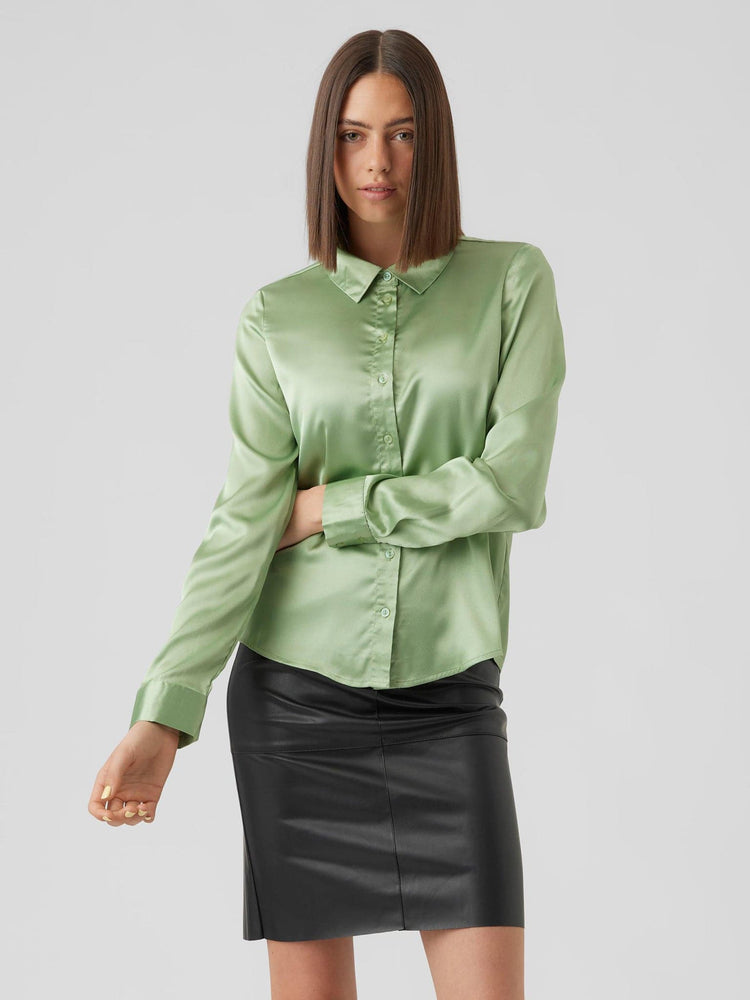 Γυναικείο πουκάμισο σατέν VMNOA LS SHIRT WVN GA NOOS 10274395 | 10274395