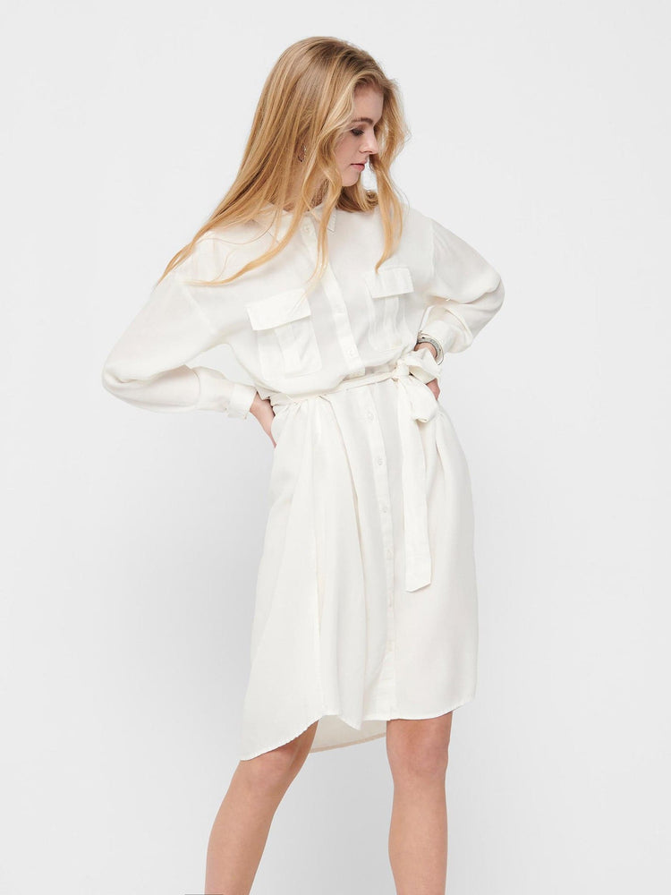 Γυναικείο φόρεμα σεμιζιέ με ζώνη ONLKARLA L/S SHIRT DRESS WVN 15197186 | 15197186