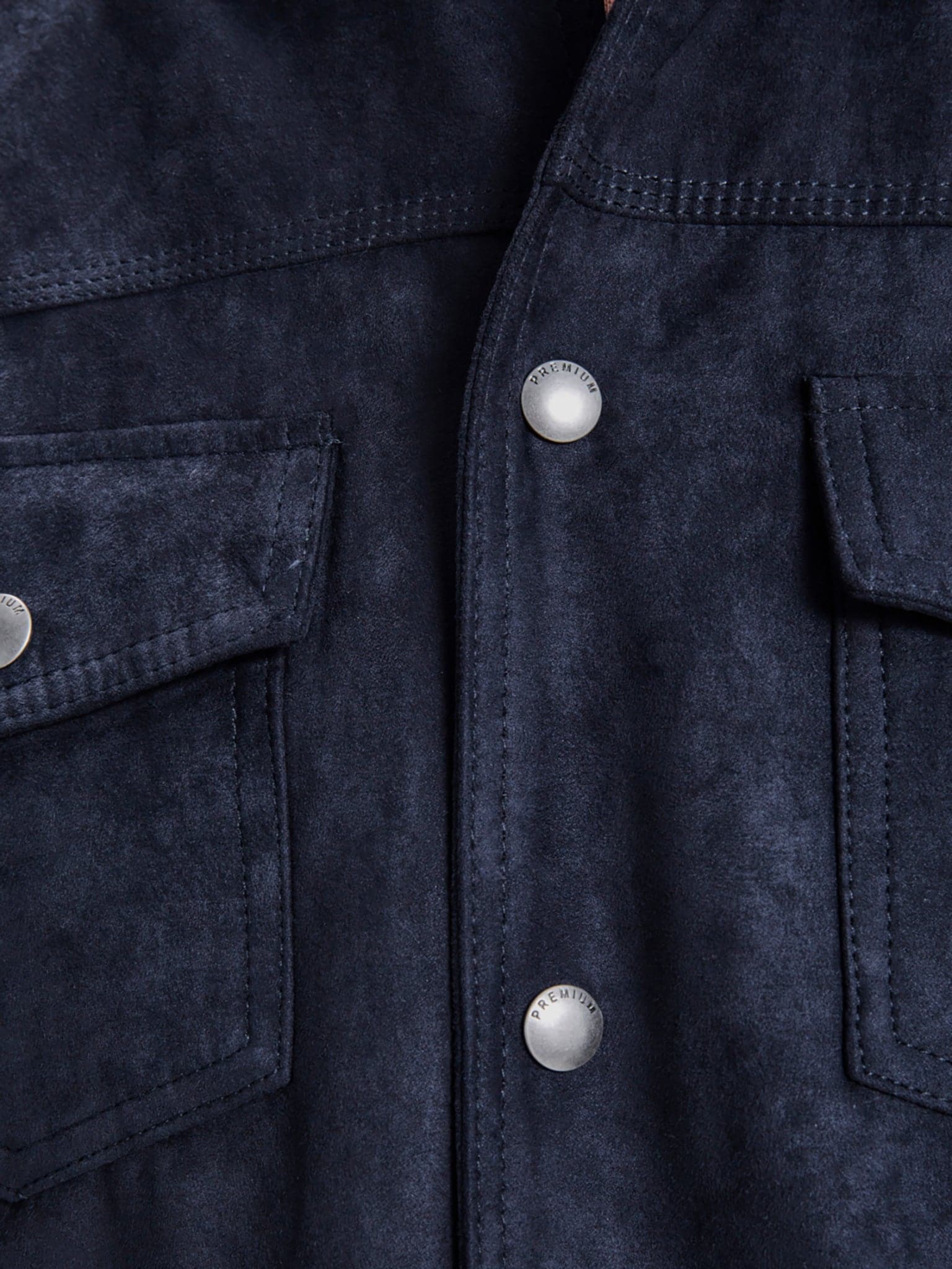 Ανδρικό jacket μουτόν με τσέπες | 12142597