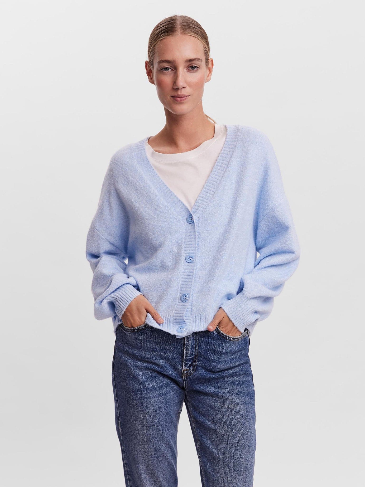 Γυναικεία ζακέτα VMDOFFY LS V-NECK BUTTON CARDIGAN 10259445 | 10259445