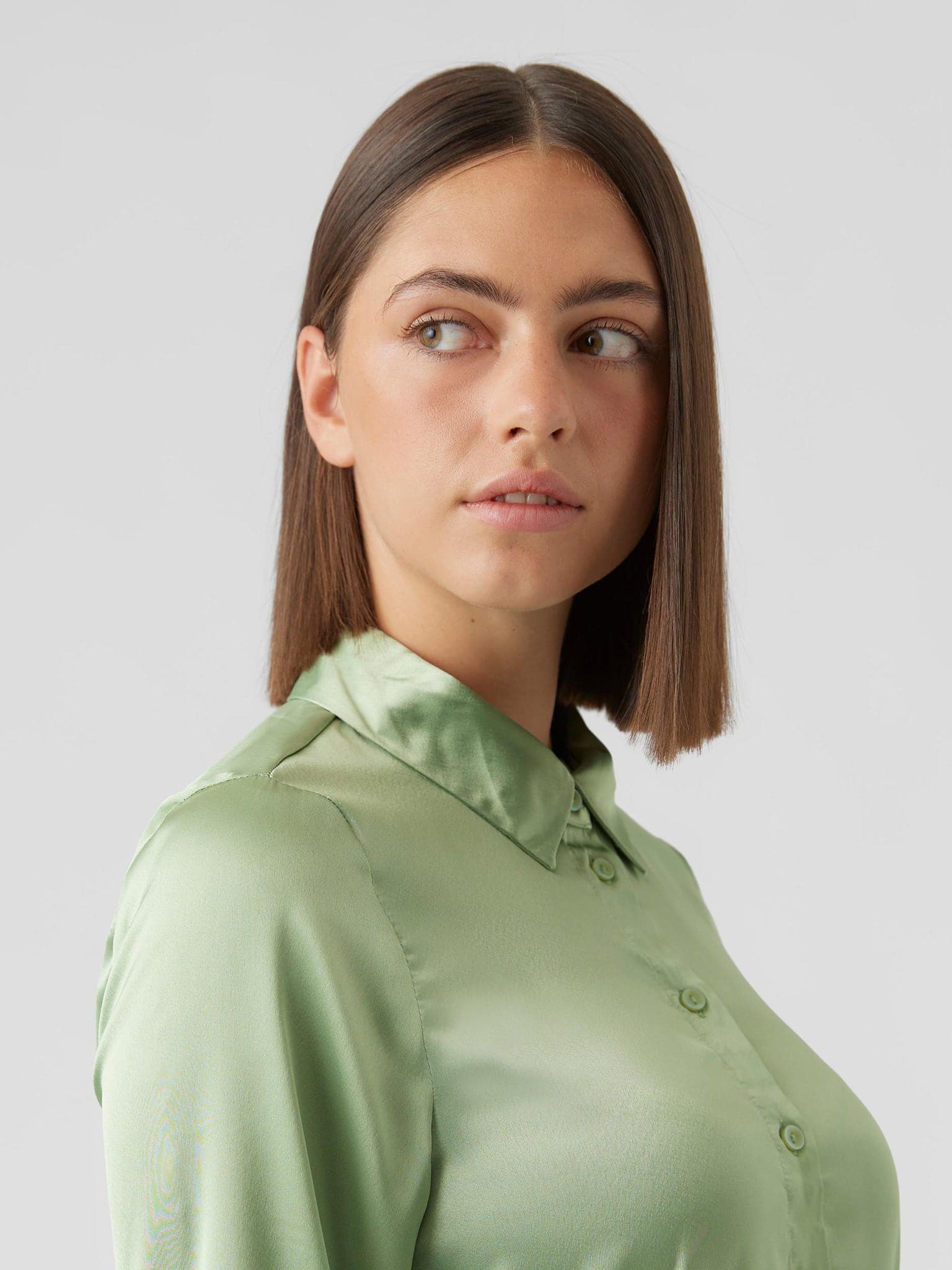 Γυναικείο πουκάμισο σατέν VMNOA LS SHIRT WVN GA NOOS 10274395 | 10274395