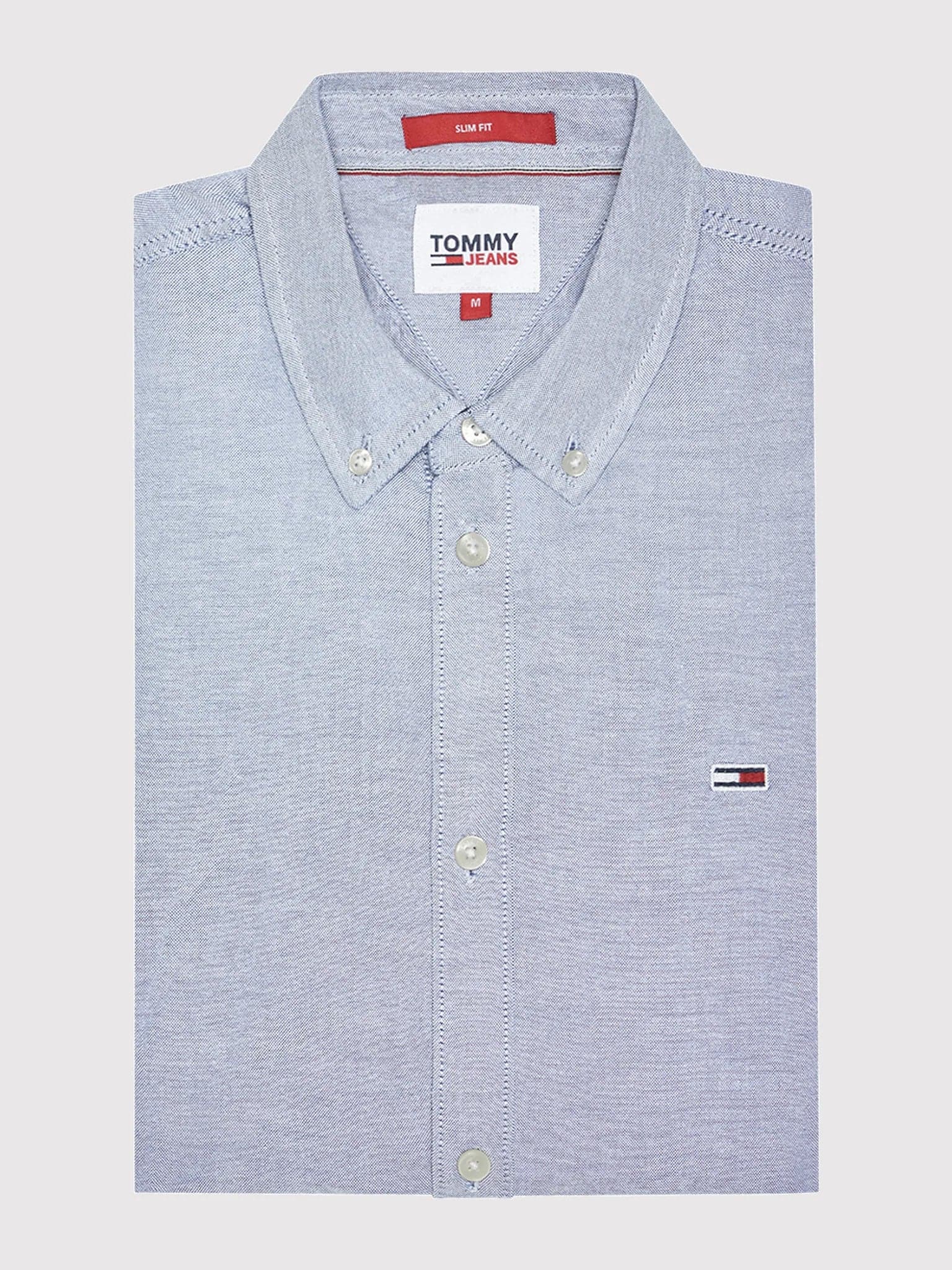 Ανδρικό πουκάμισο oxford  TJM SLIM STRETCH OXFORD SHIRT DM0DM09594C87 | DM0DM09594C87