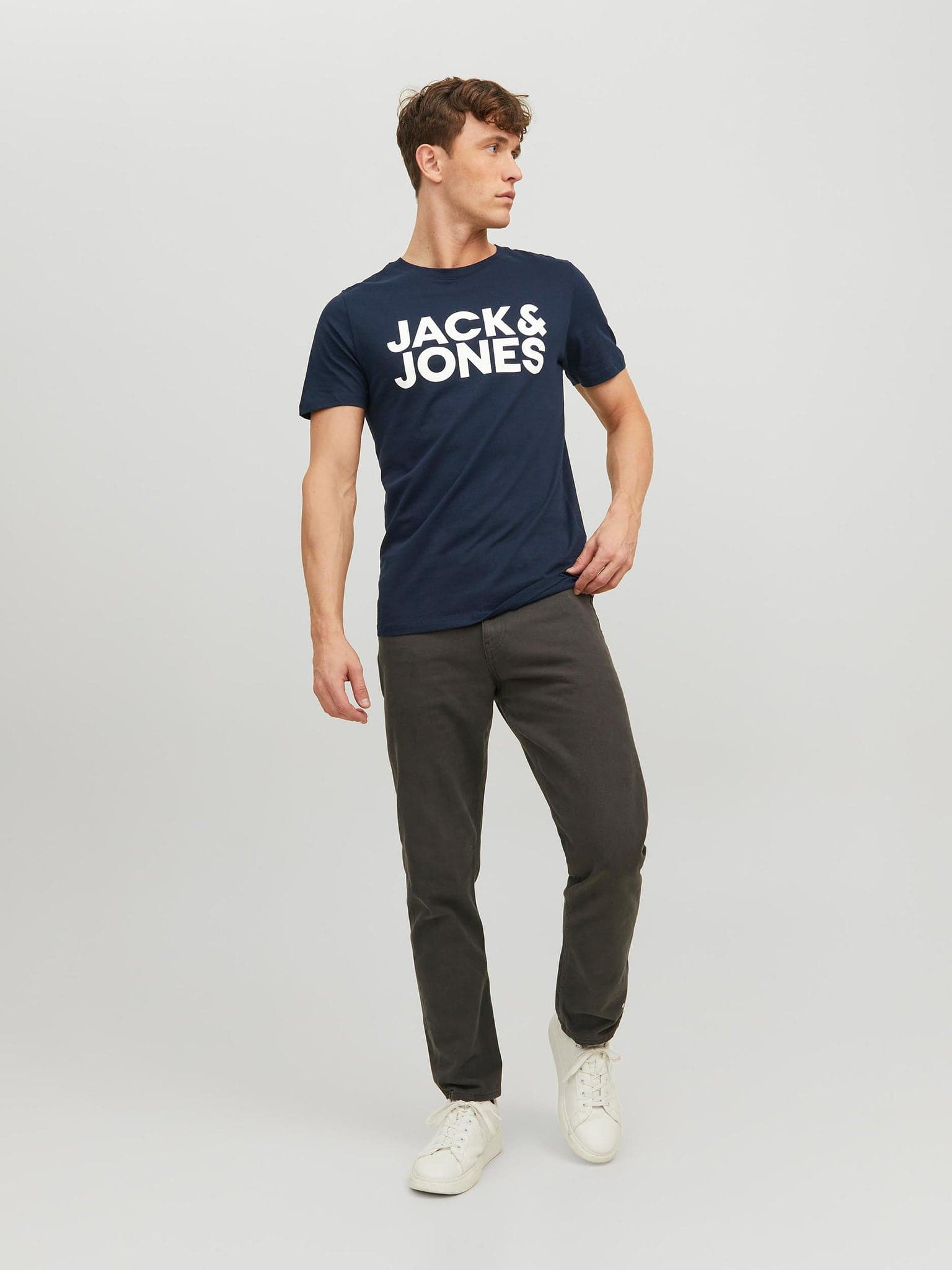 Ανδρικό t-shirt JJECORP LOGO TEE SS O-NECK NOOS 12151955 | 12151955