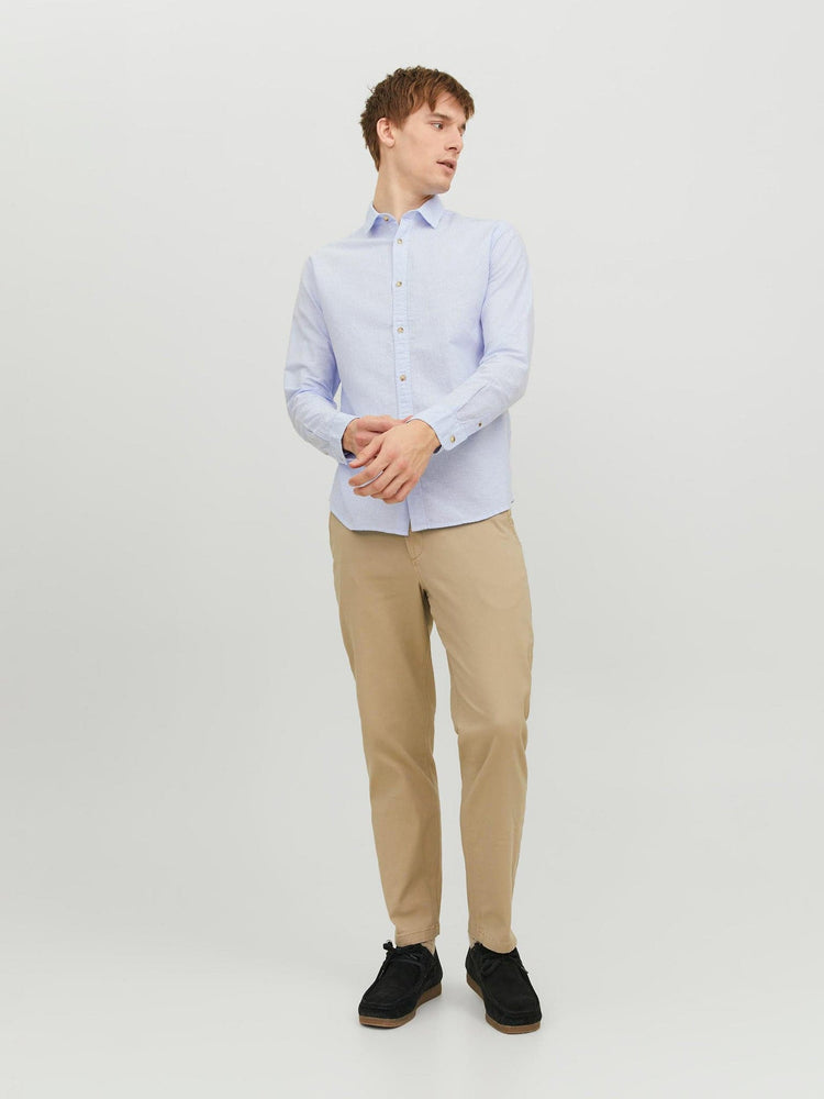 Ανδρικό πουκάμισο λινό JJESUMMER SHIRT L/S S23 SN 12220134 | 12220134