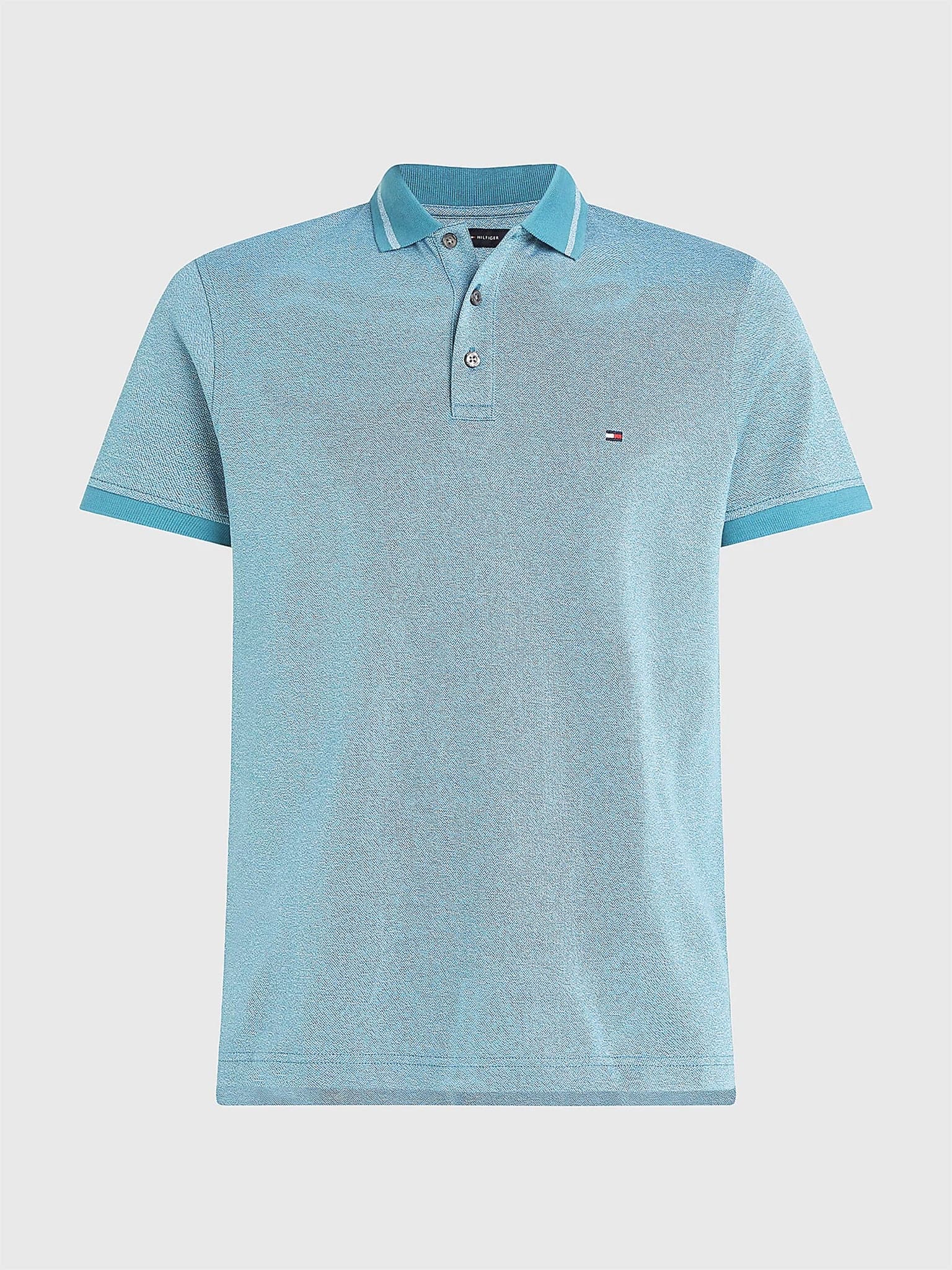 TIPPED MOULINÉ SLIM FIT POLO MW0MW30780C1Z | MW0MW30780C1Z